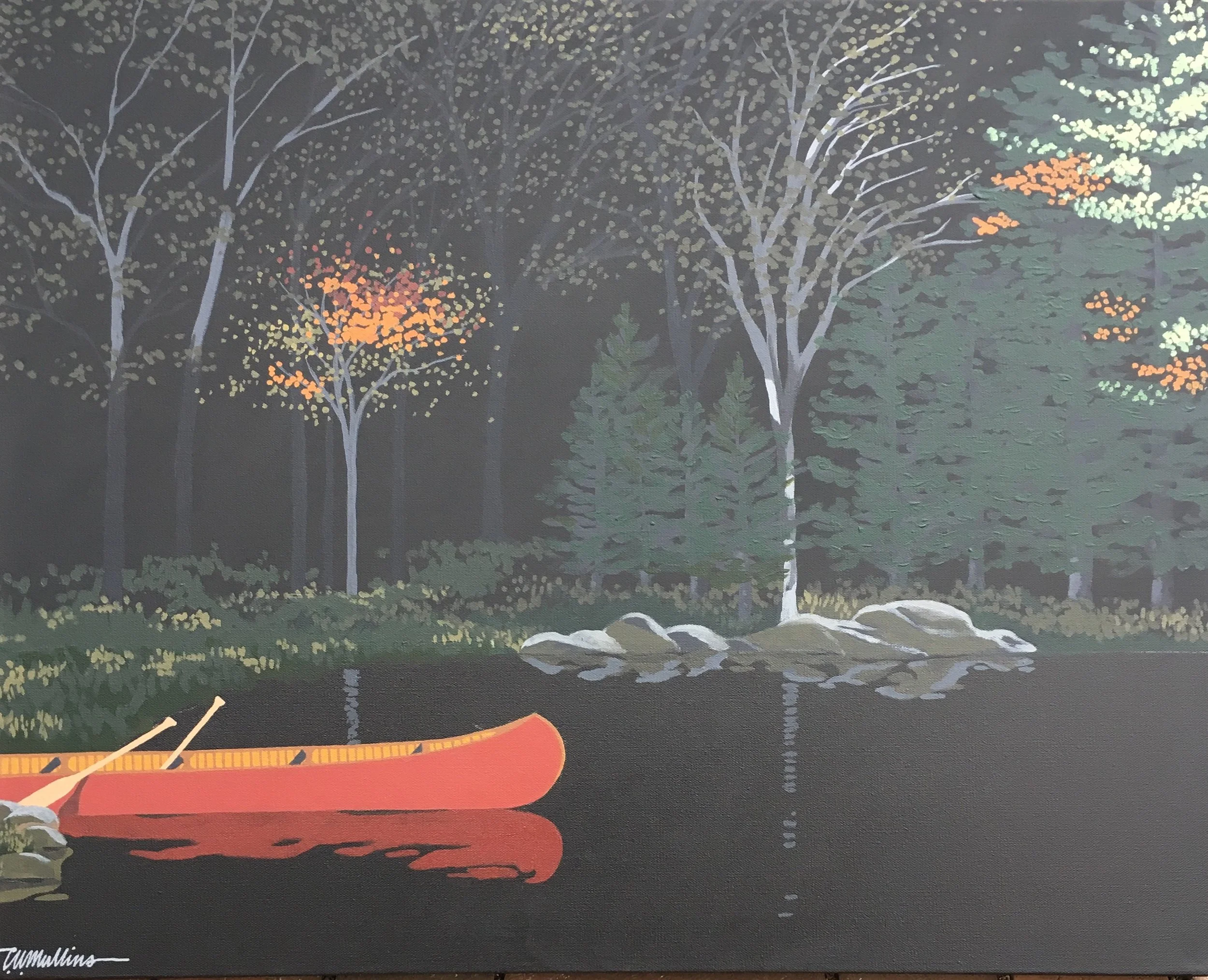 "FIRST LIGHT"   25"X31"   PRIVATE COLLECTION