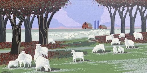 "GRAZING TO HOME"   15"X30"   $1200