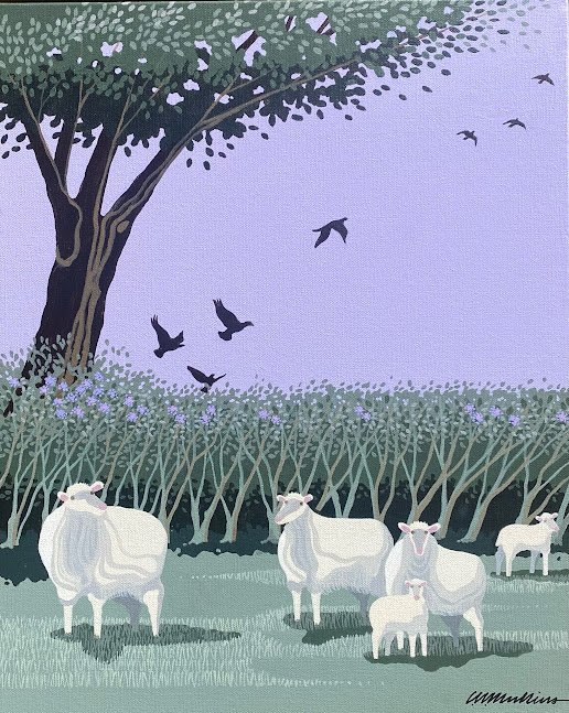 "GRAZED"   18" X 22"  $1000