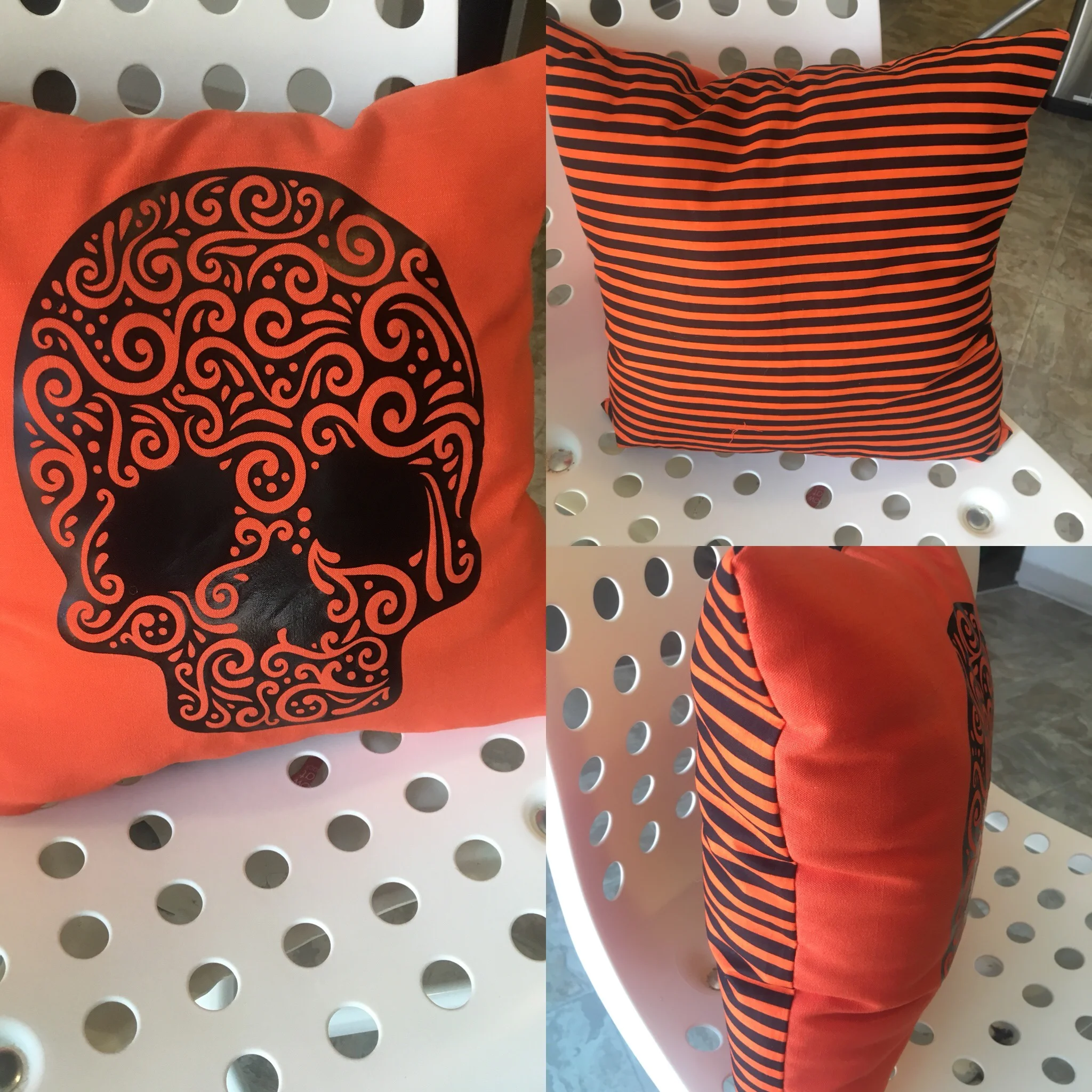 Sugar Skull Throw Pillow