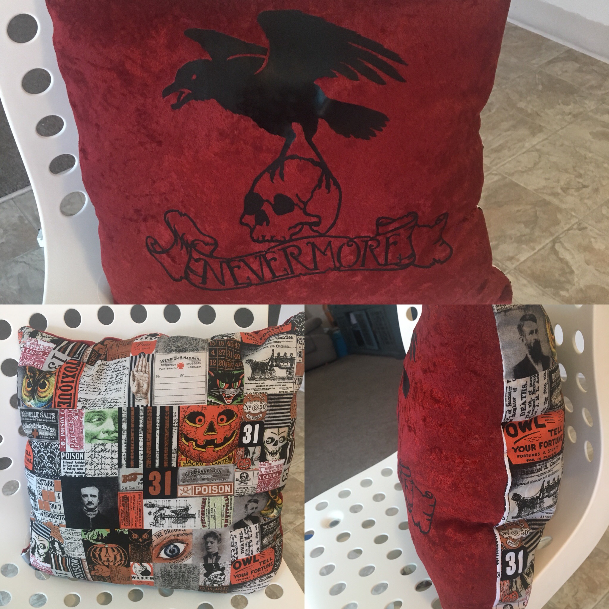 Nervermore Throw Pillow