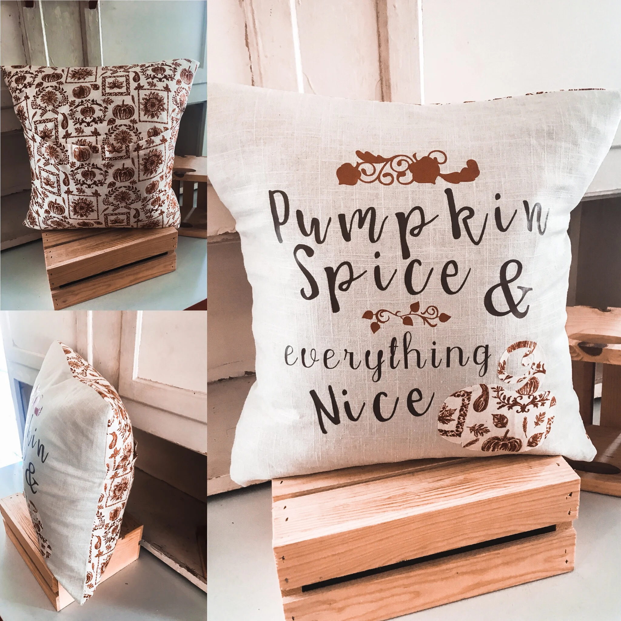 Pumpkin Spice Throw Pillow