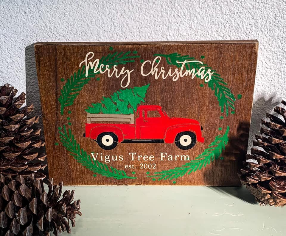 Truck &amp; Tree Sign