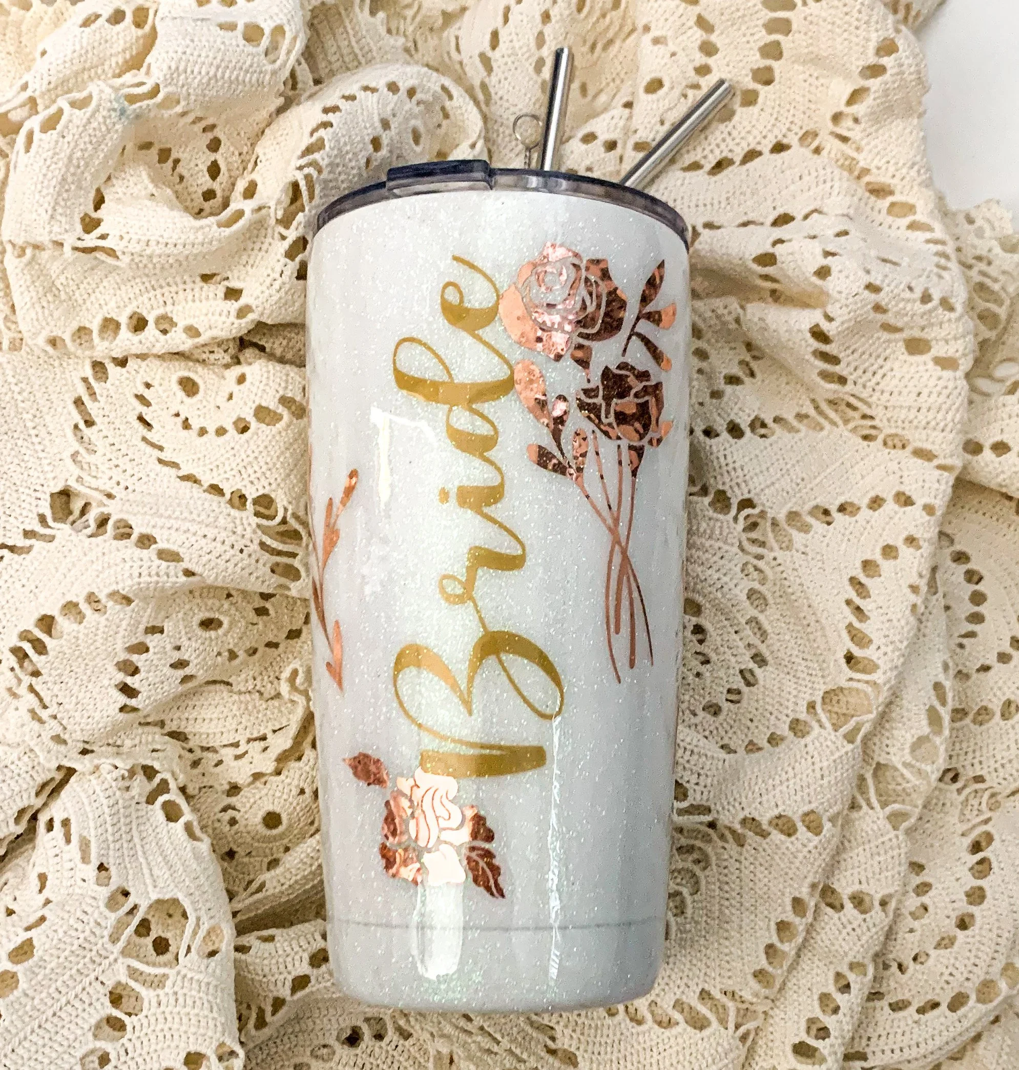 Bride Tumbler- Floral