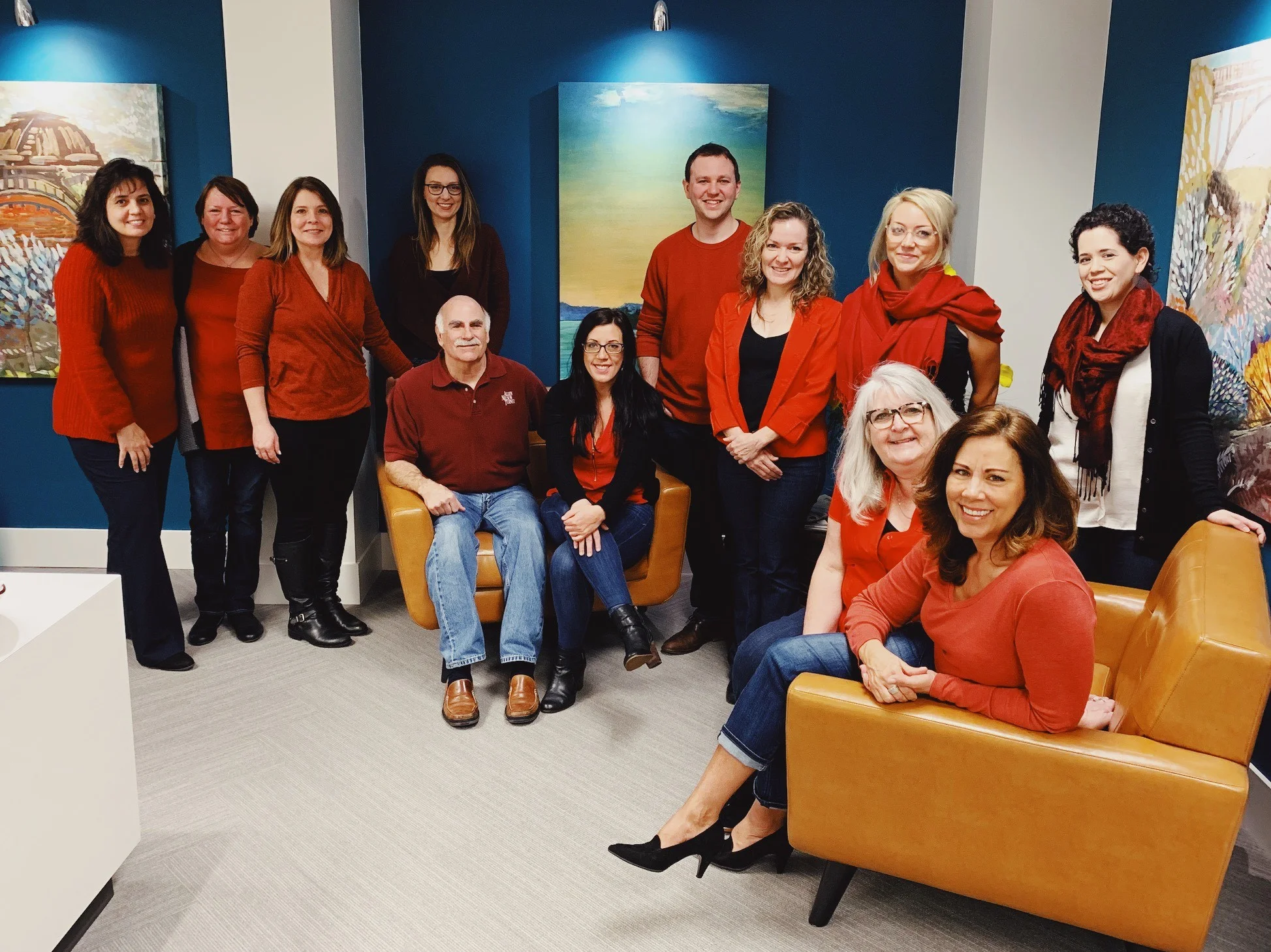 Each year, we wear Red and donate in support of the Go Red for Women initiative.