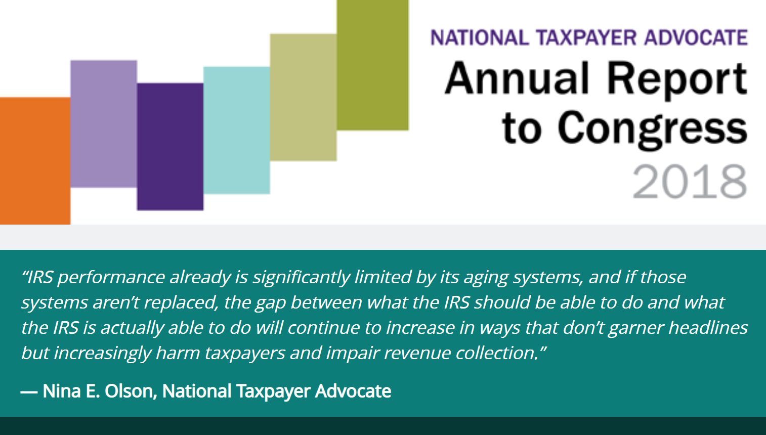 National Taxpayer Advocate Report to Congress - The Group CPAs | Assurance, Accounting, and Valuation