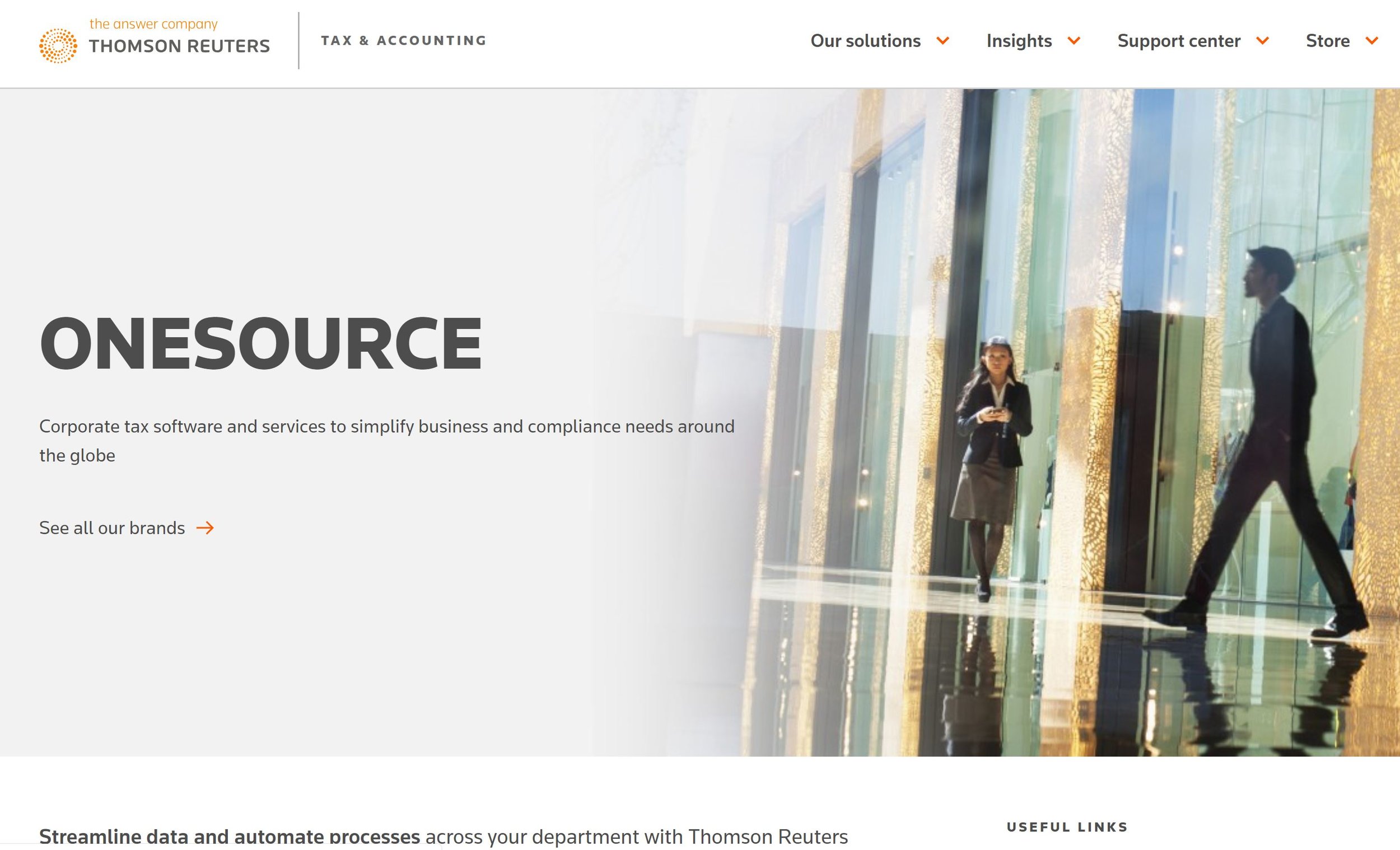 Thomson Reuters Onesource Corporate Tax Software and Services