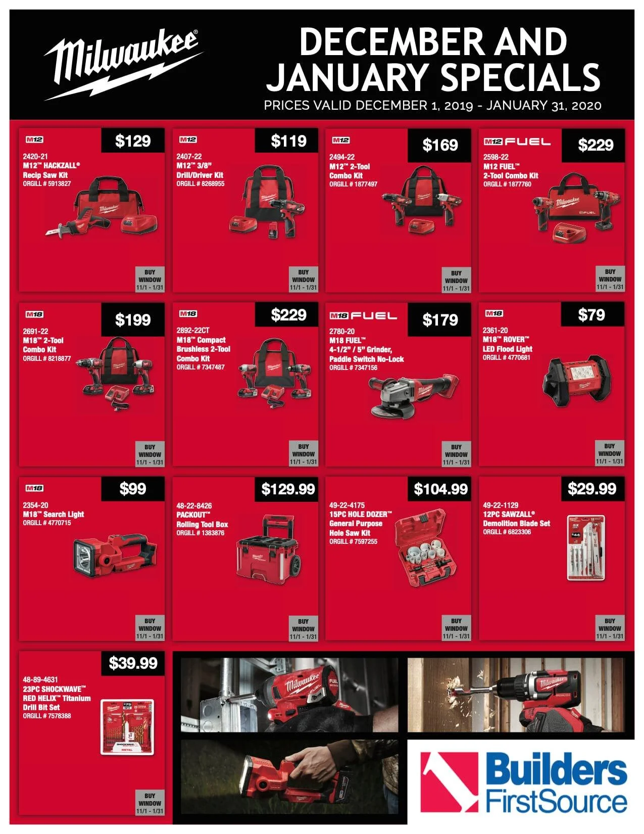 Milwaukee Specials — Builders FirstSource