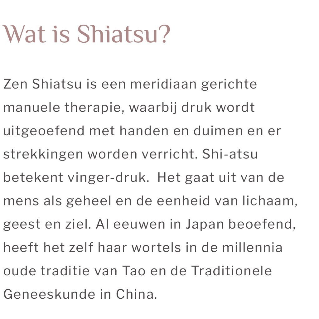 Wat is shiatsu? Dat wordt hier boven uitgelegd. #shiatsu #watisshiatsu #therapie #acupunctuur #massage #focusing #zen #voeding #coaching #laren #soesterberg #zeist