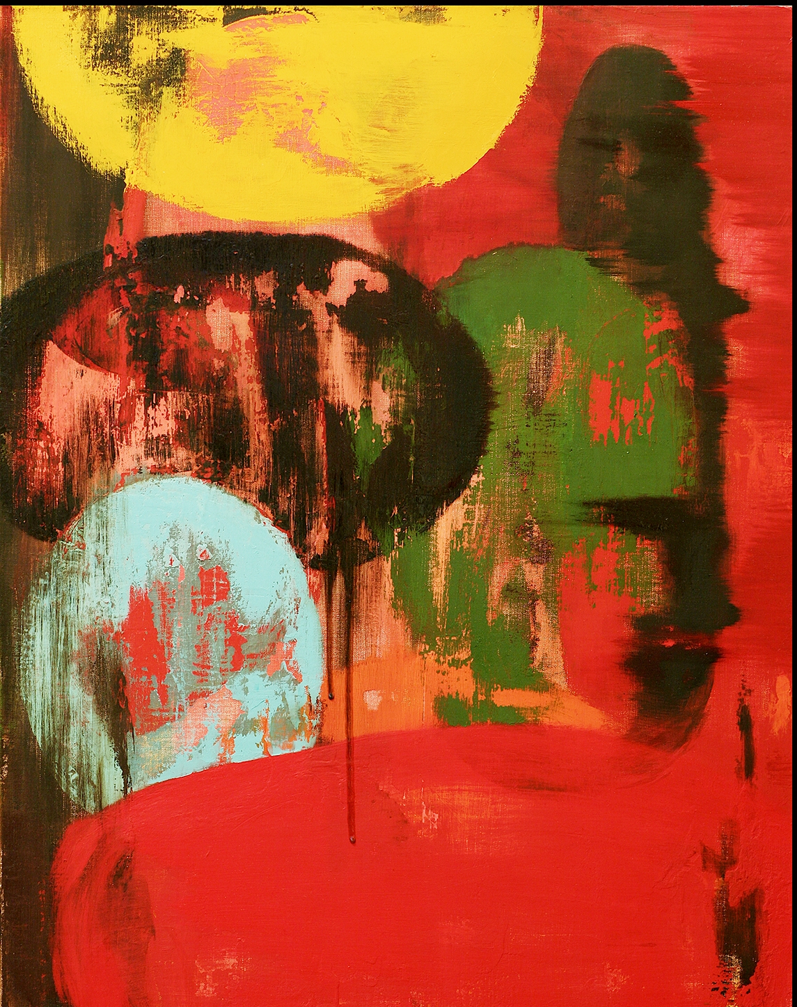 Canned Laughter 2006 oil on canvas, 28" X 22"