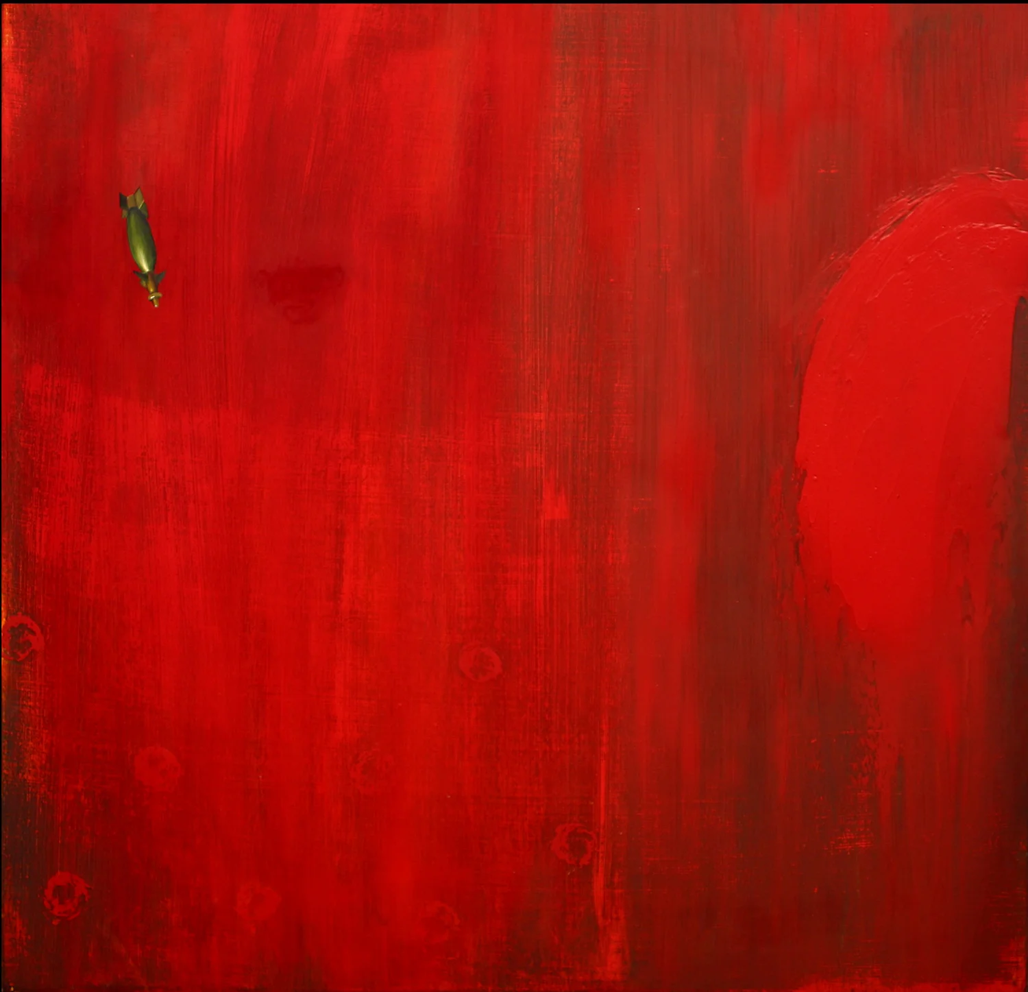 The War on Improper Nouns 2003 acrylic and oil on panel, 24” x 24”