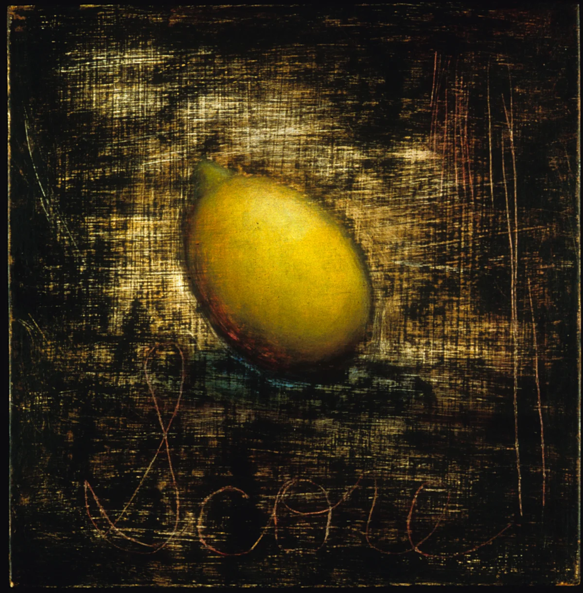 Score 2000 acrylic on masonite, 12” X 12”