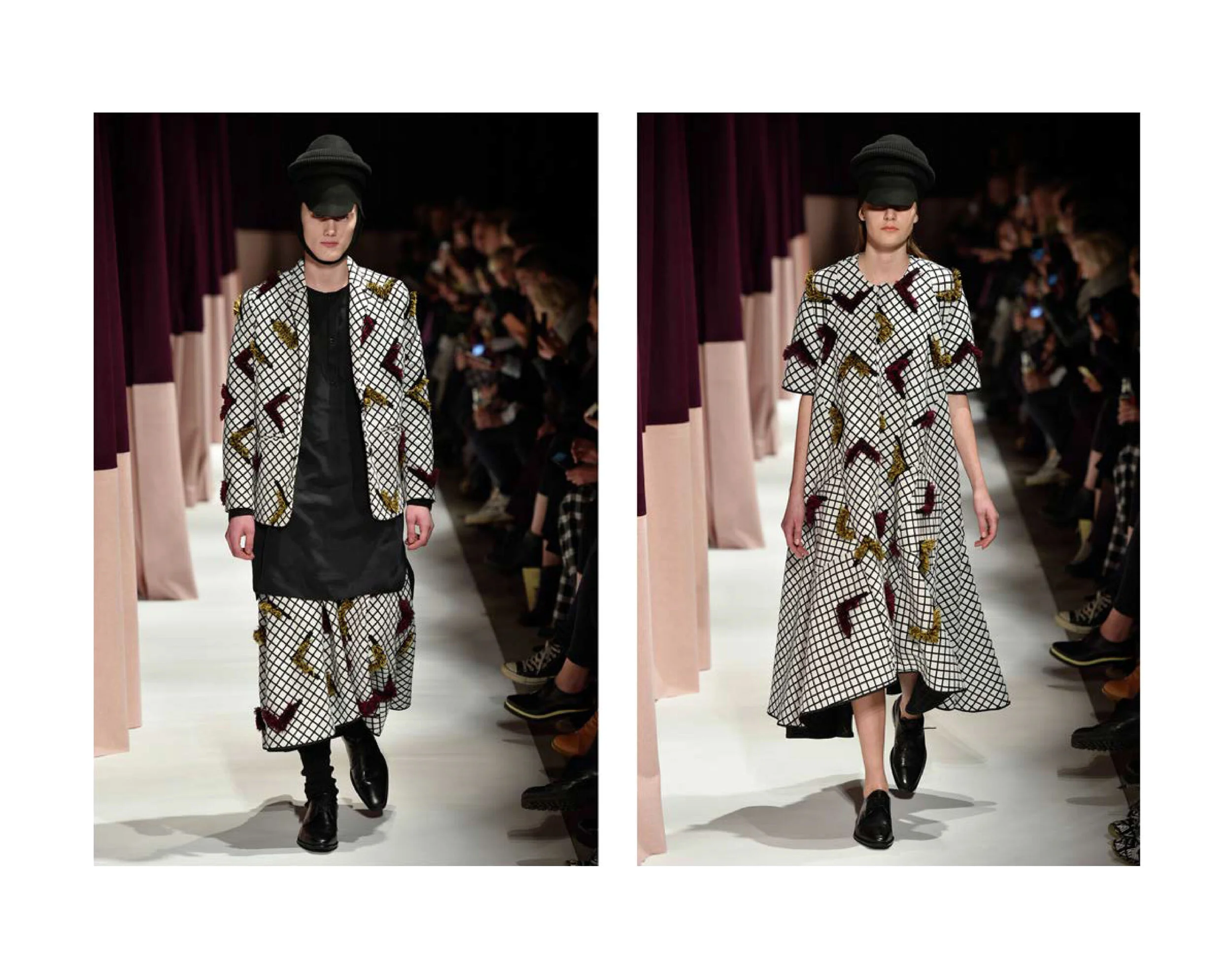 FINAL SHOW PIECES ON THE RUNWAY IN PARIS AW15