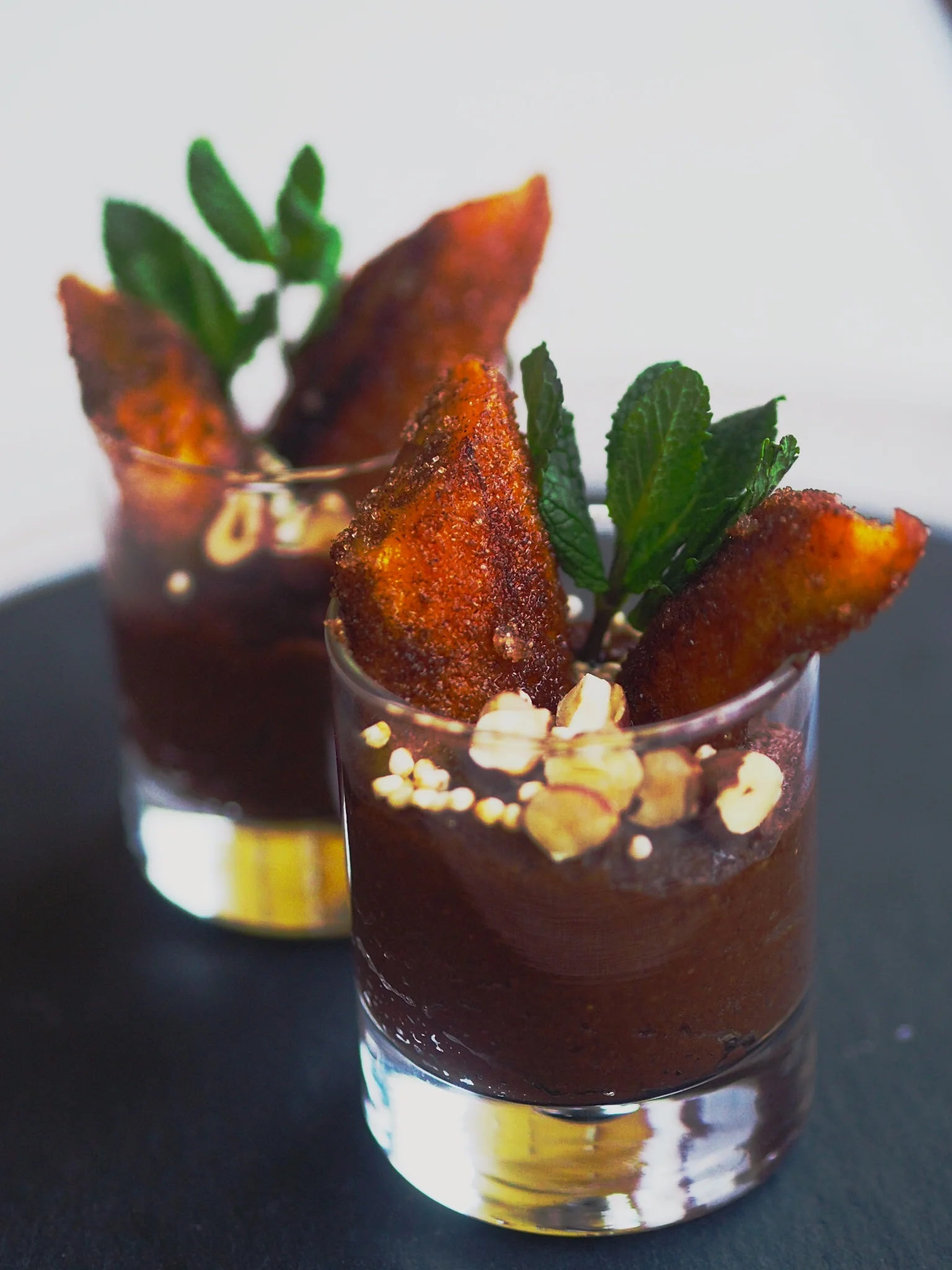 Cooking banana in semolina chocolate