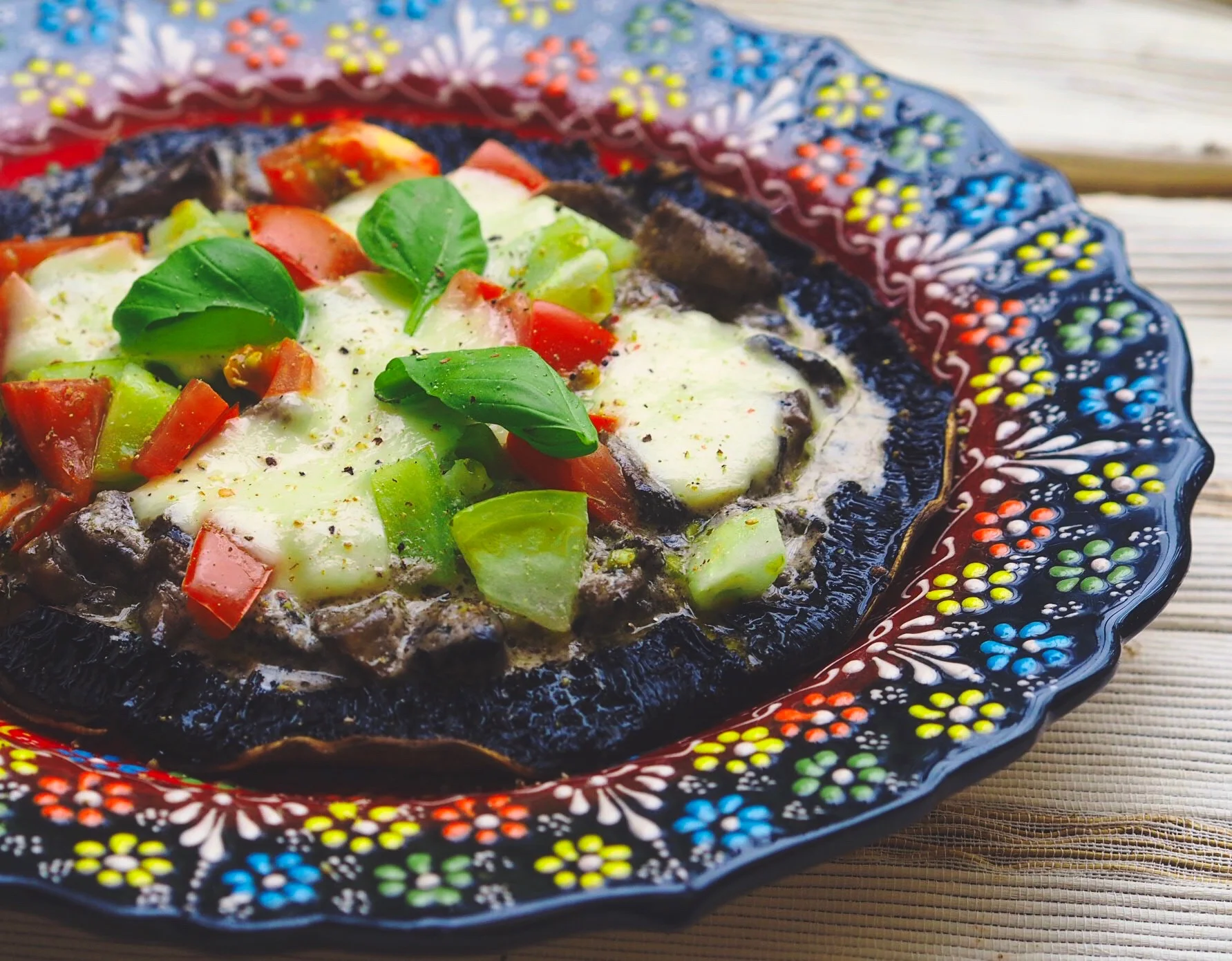 Portobello pizza