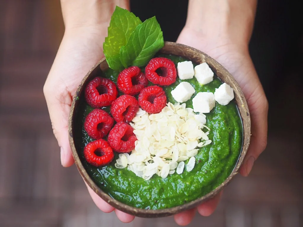 Creamy spinach bowl