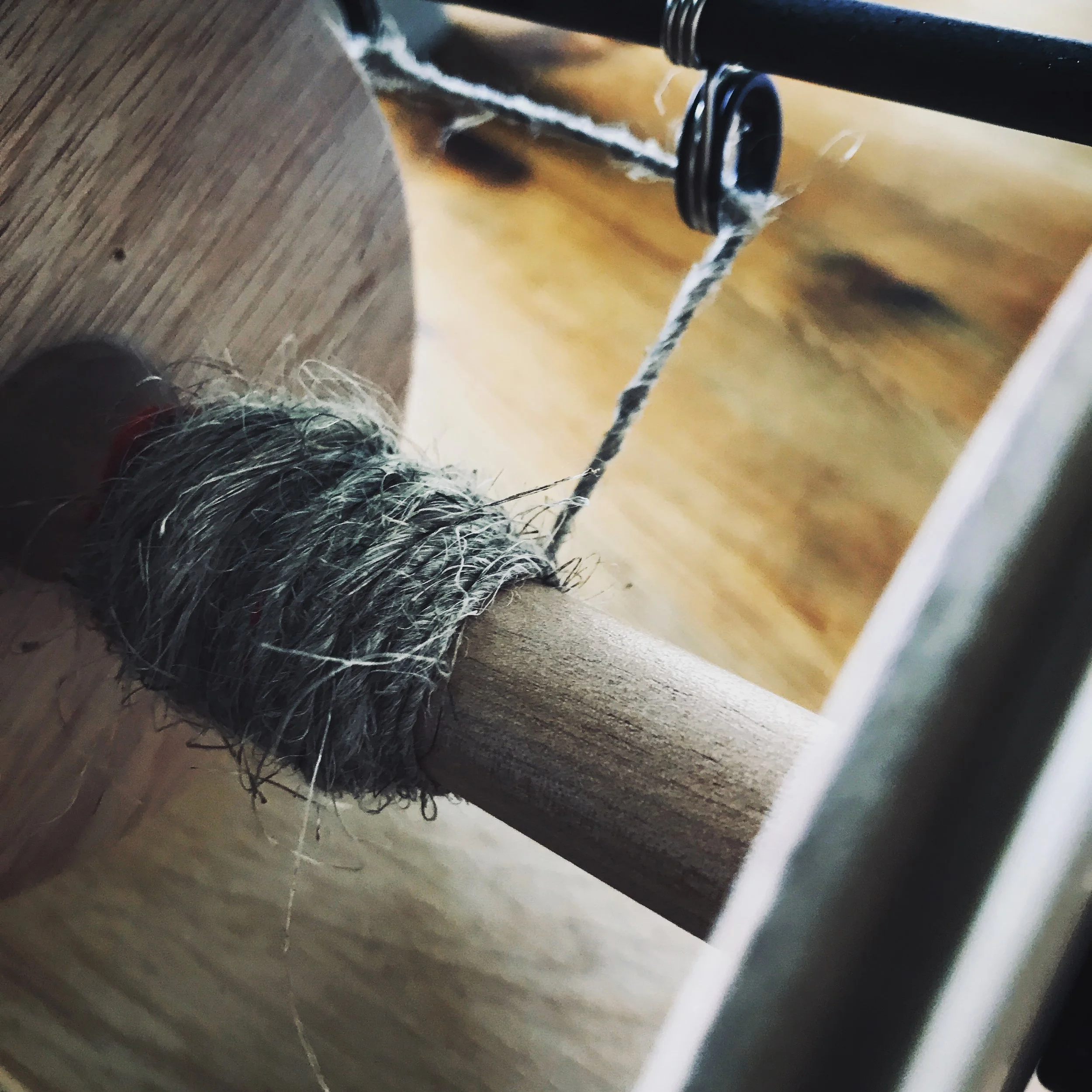Spinning flax for the first time