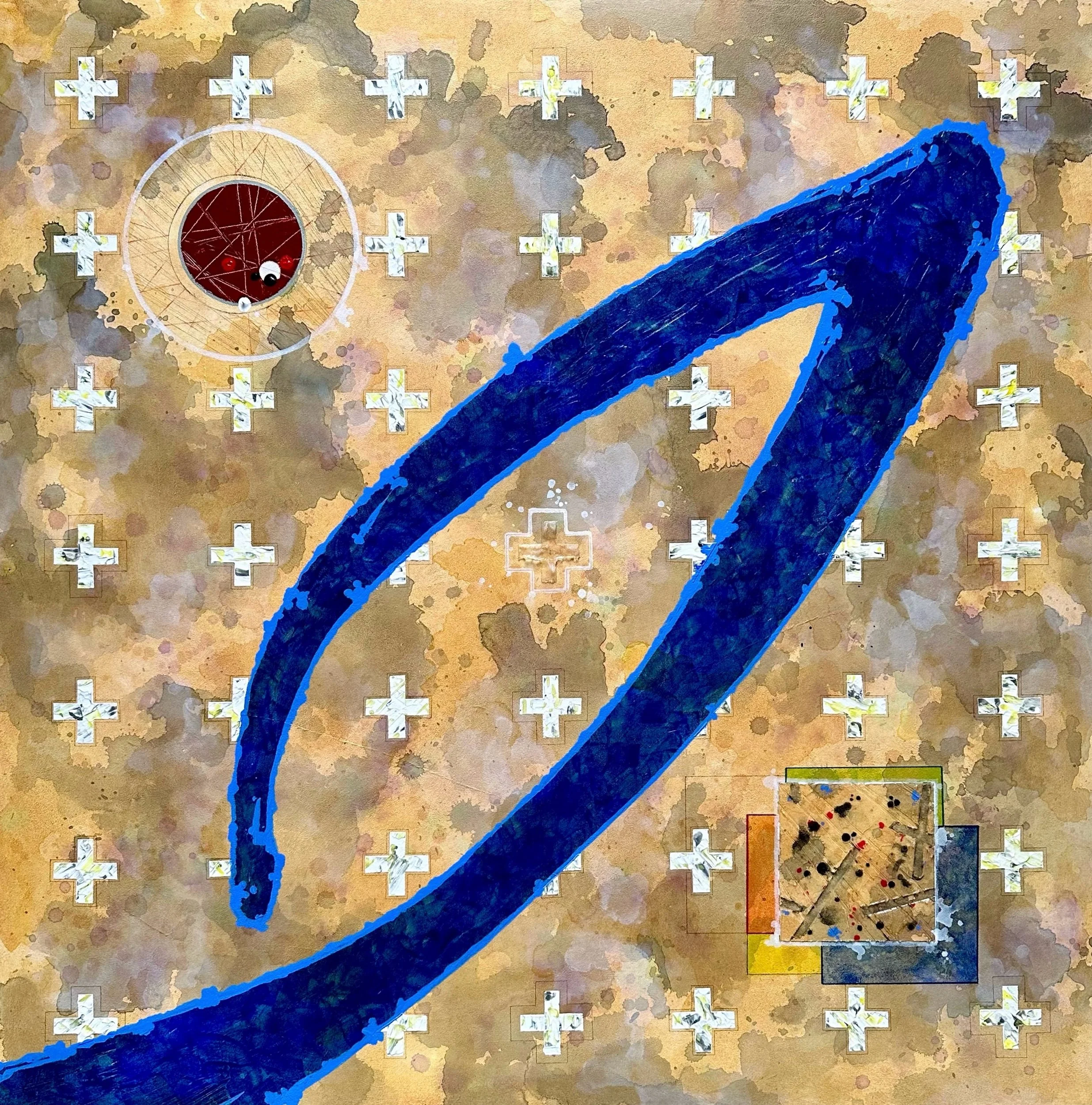 Bold Blue Brush - Interpretation #1