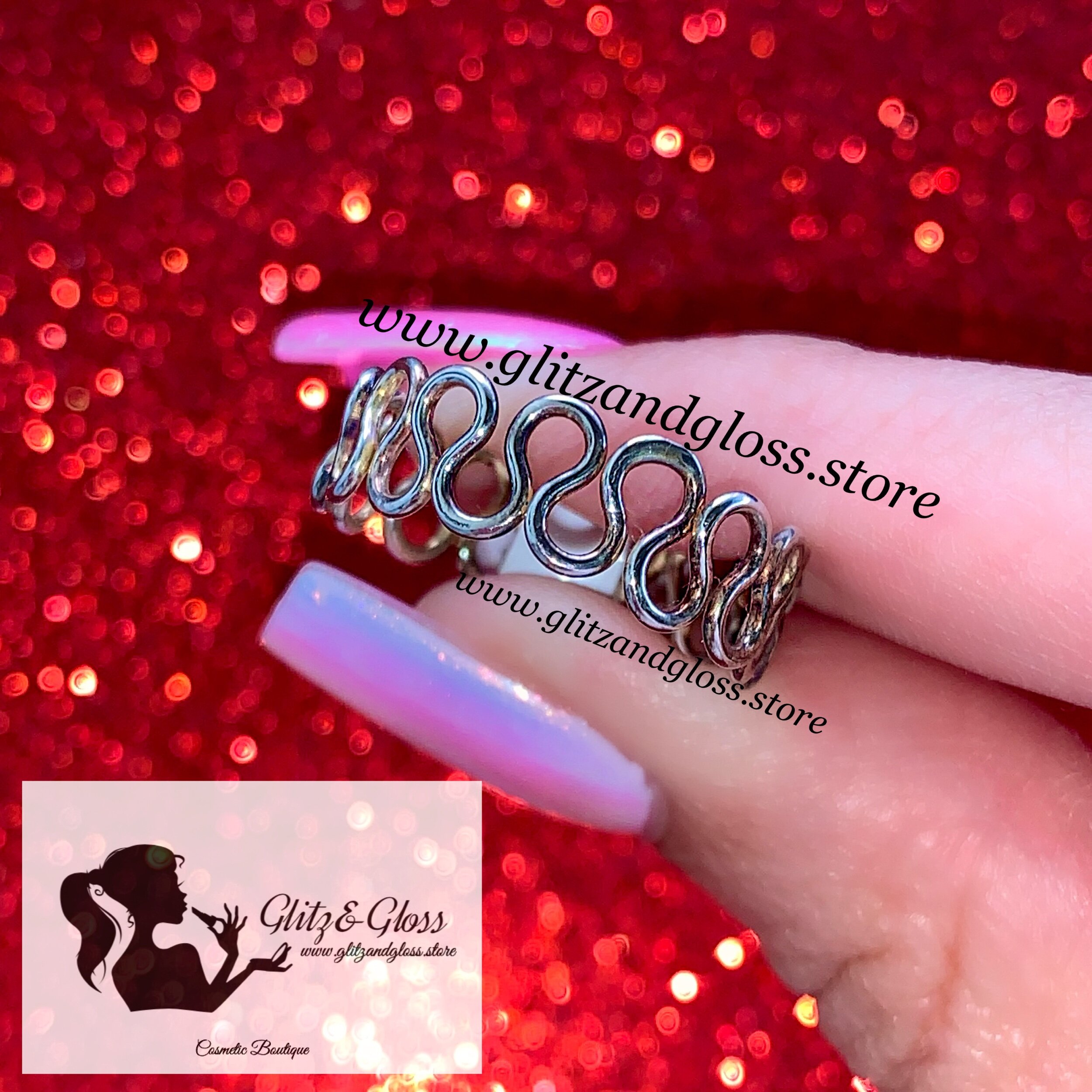 Squiggle Sterling Silver Ring