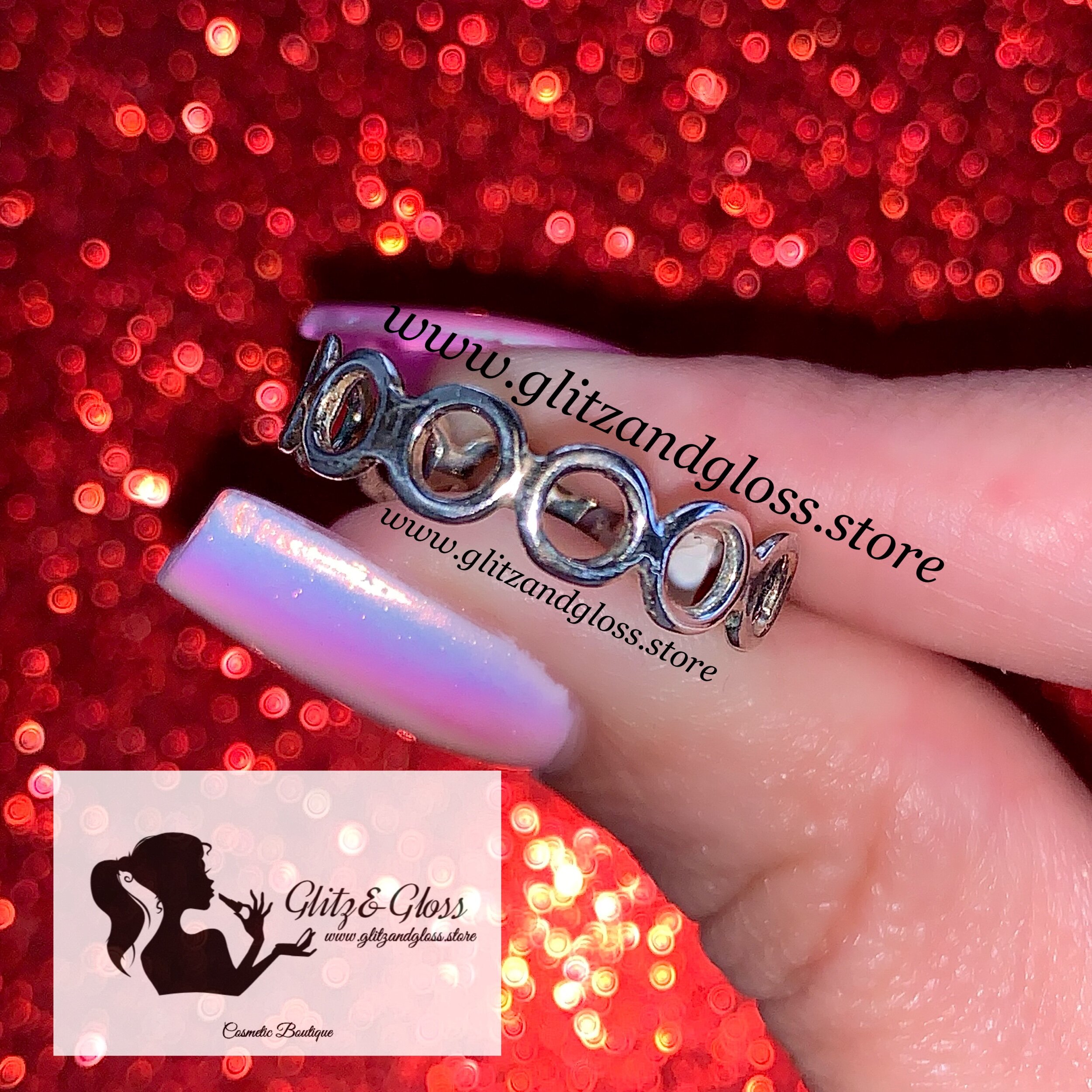 Hollow Circles Sterling Silver Ring