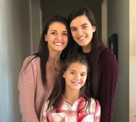 My children: Caroline, Ellie and Carly