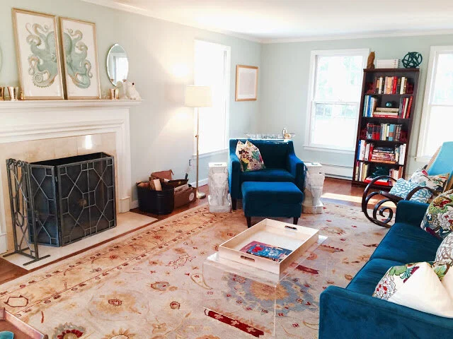 LIVING ROOM: BEFORE AND AFTER