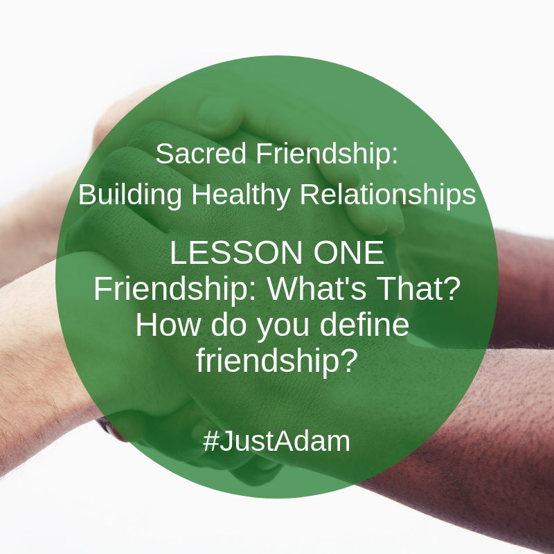 Sacred Friendships: Lesson 1