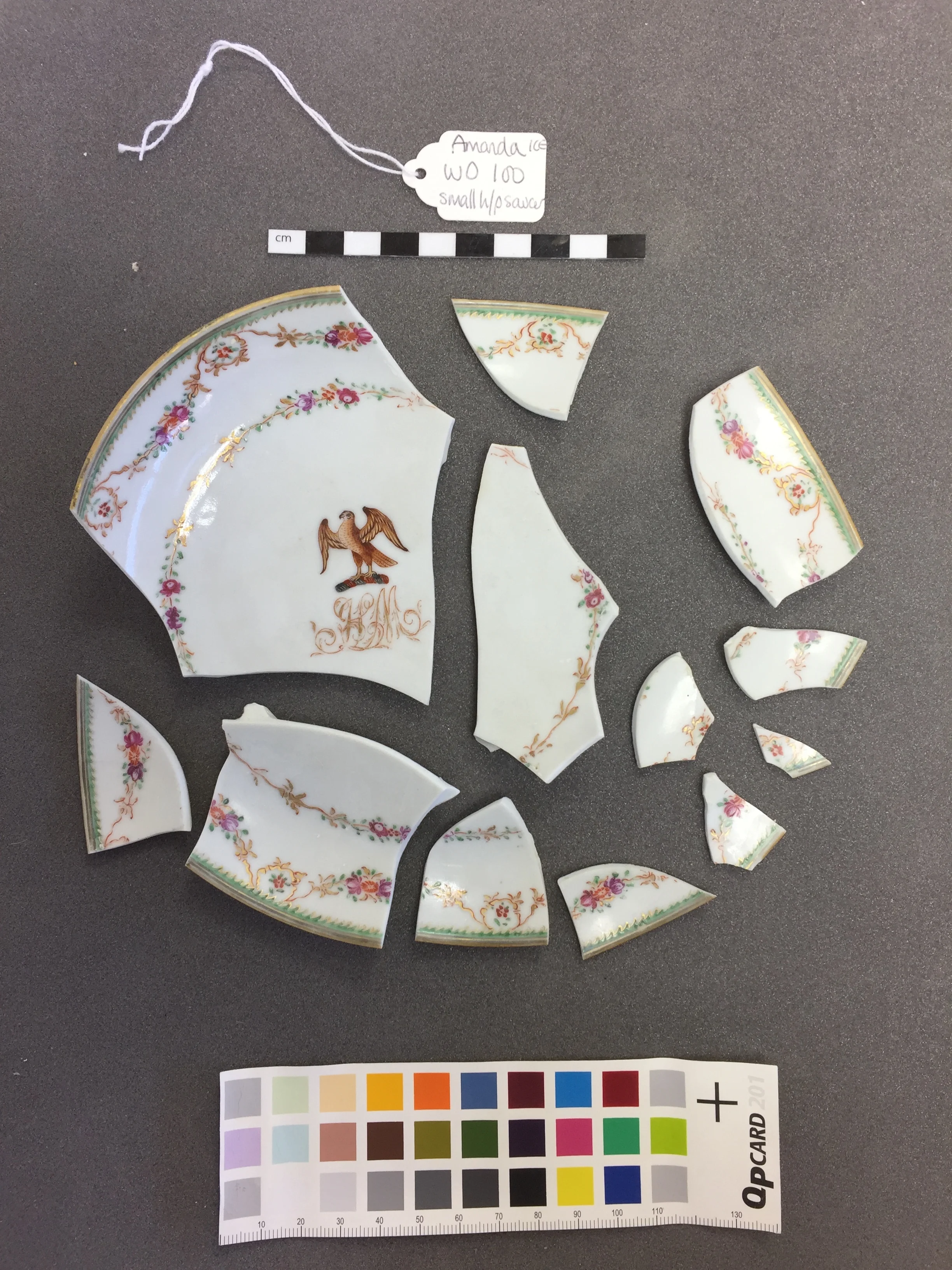  The object before treatment began.  