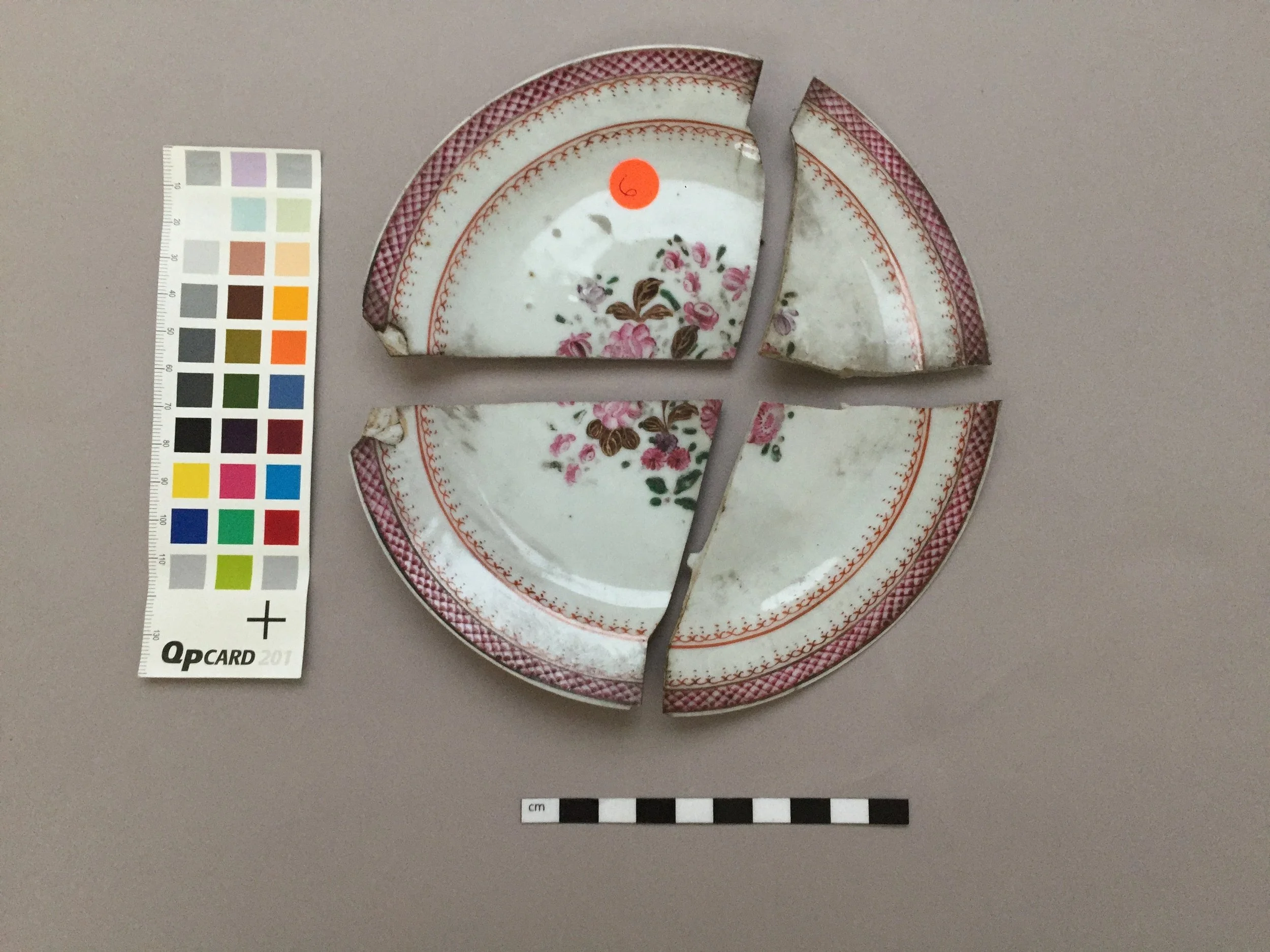  The object before treatment began. 