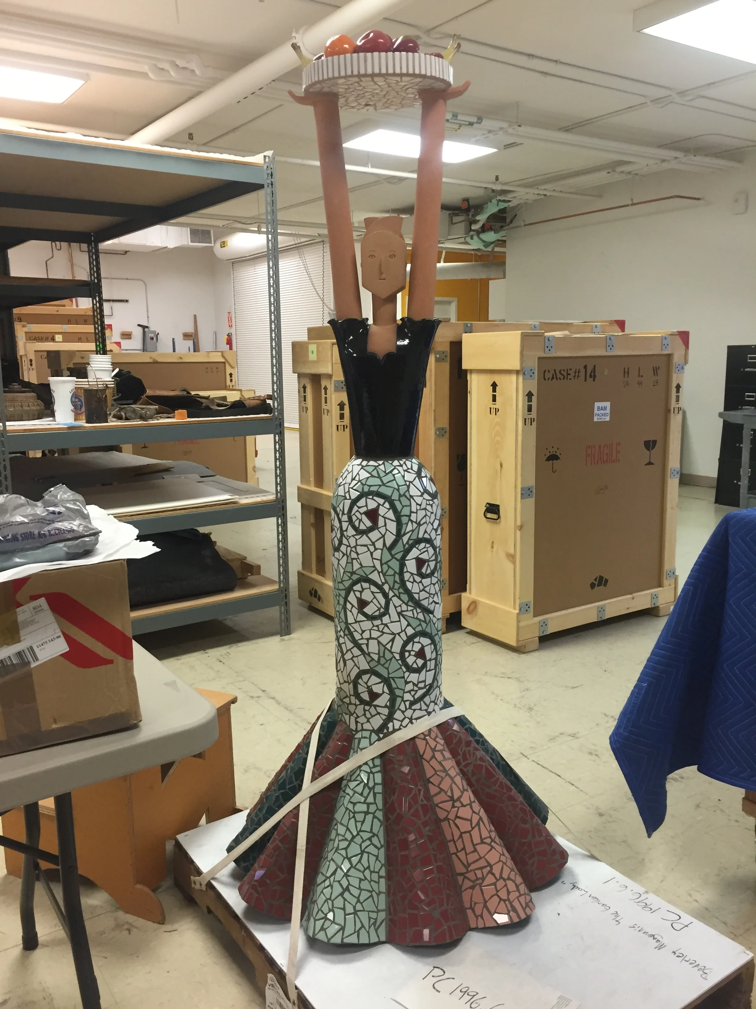  The sculpture upon completion of treatment.  