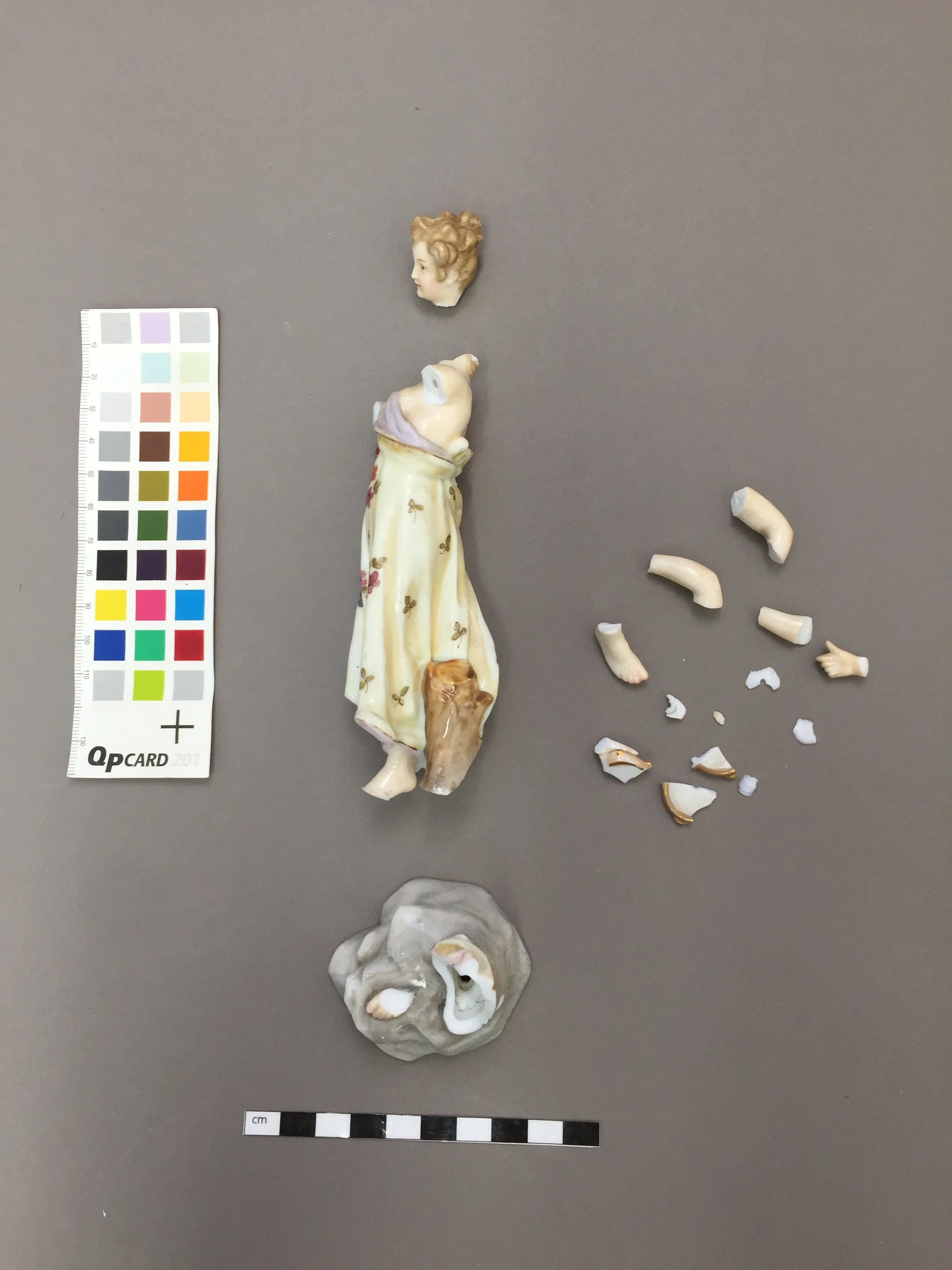  The object before treatment began.  