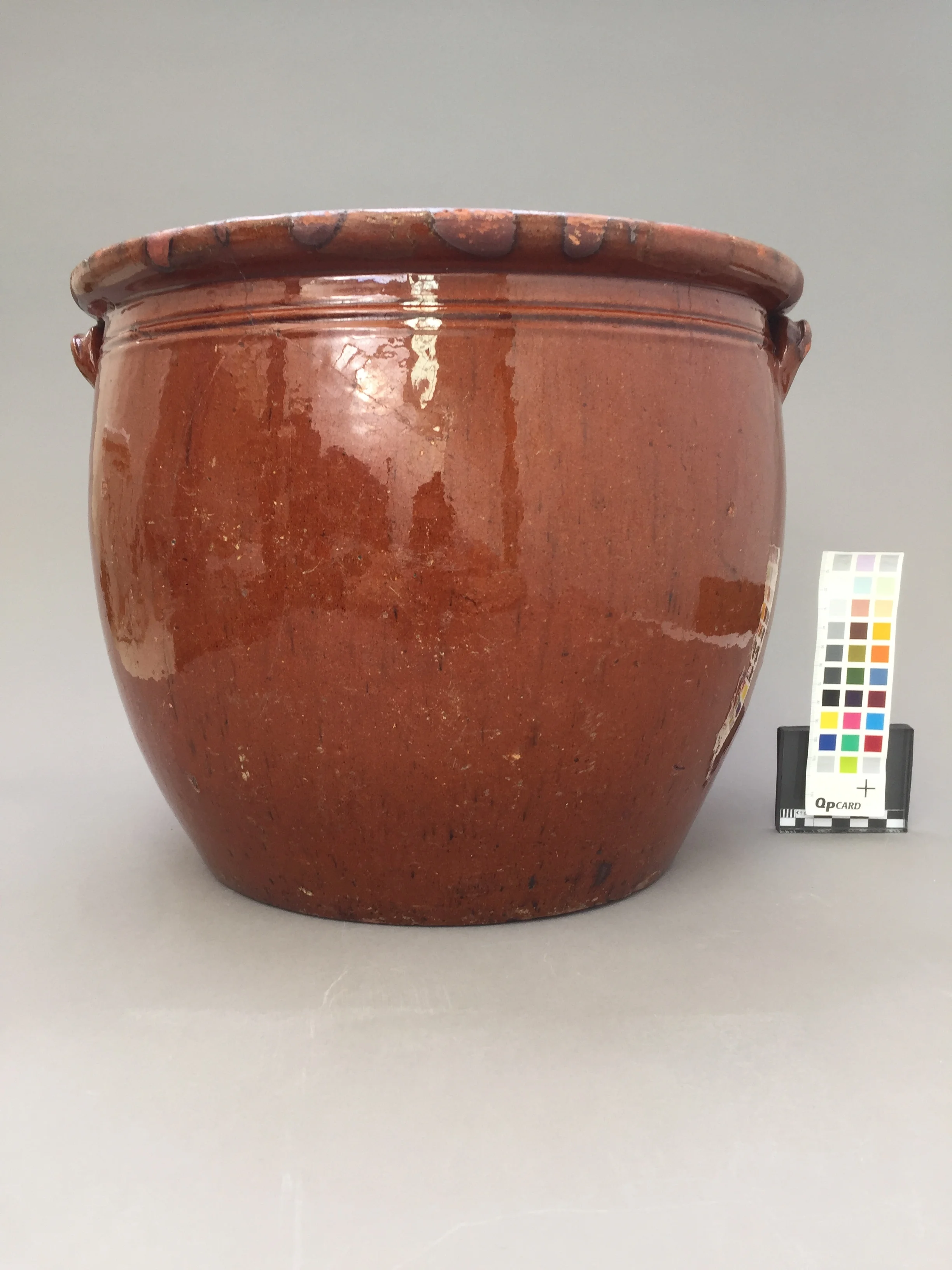  The fills were painted to blend into the object. This completed treatment.  