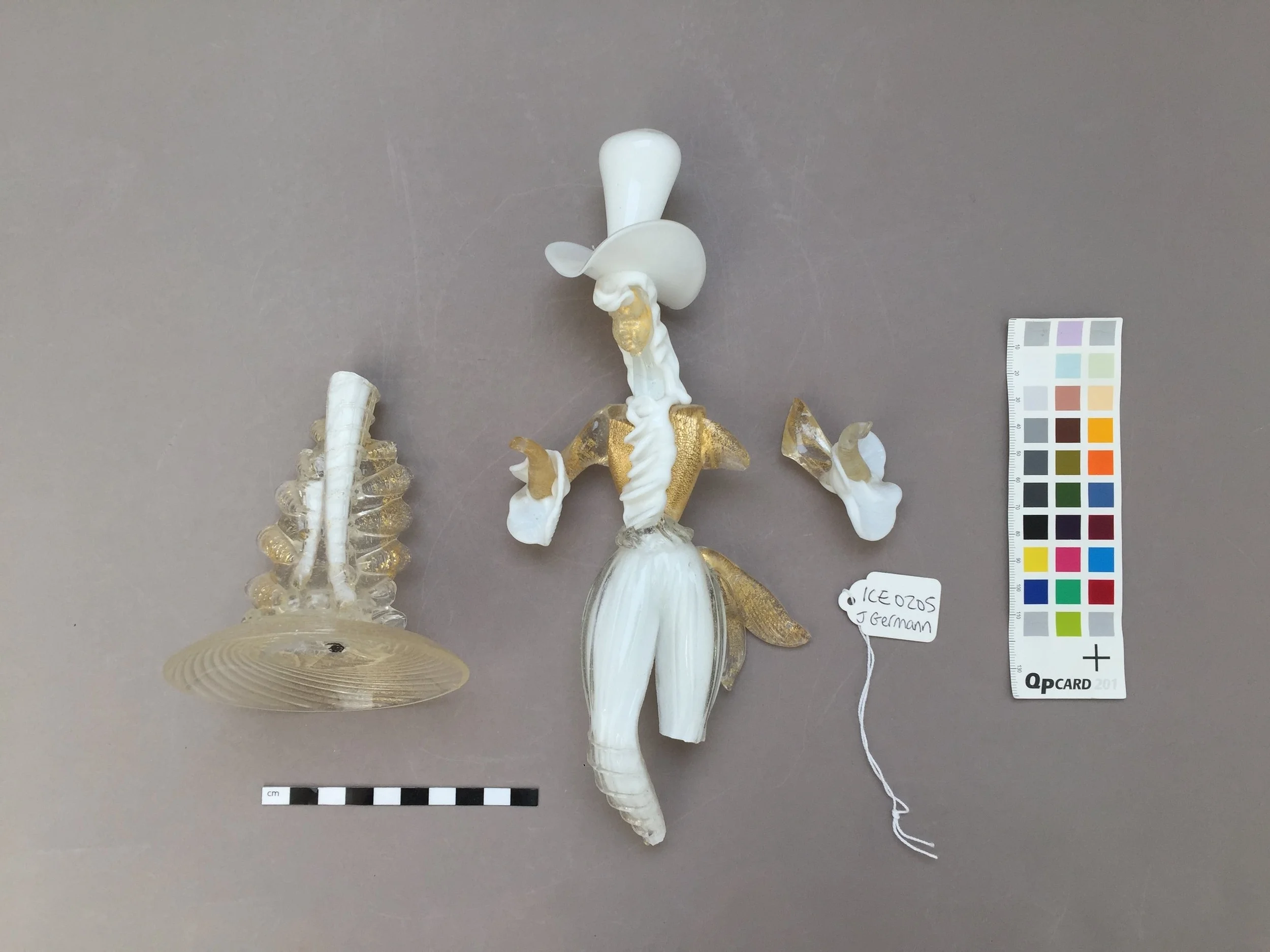  The object before treatment began.  