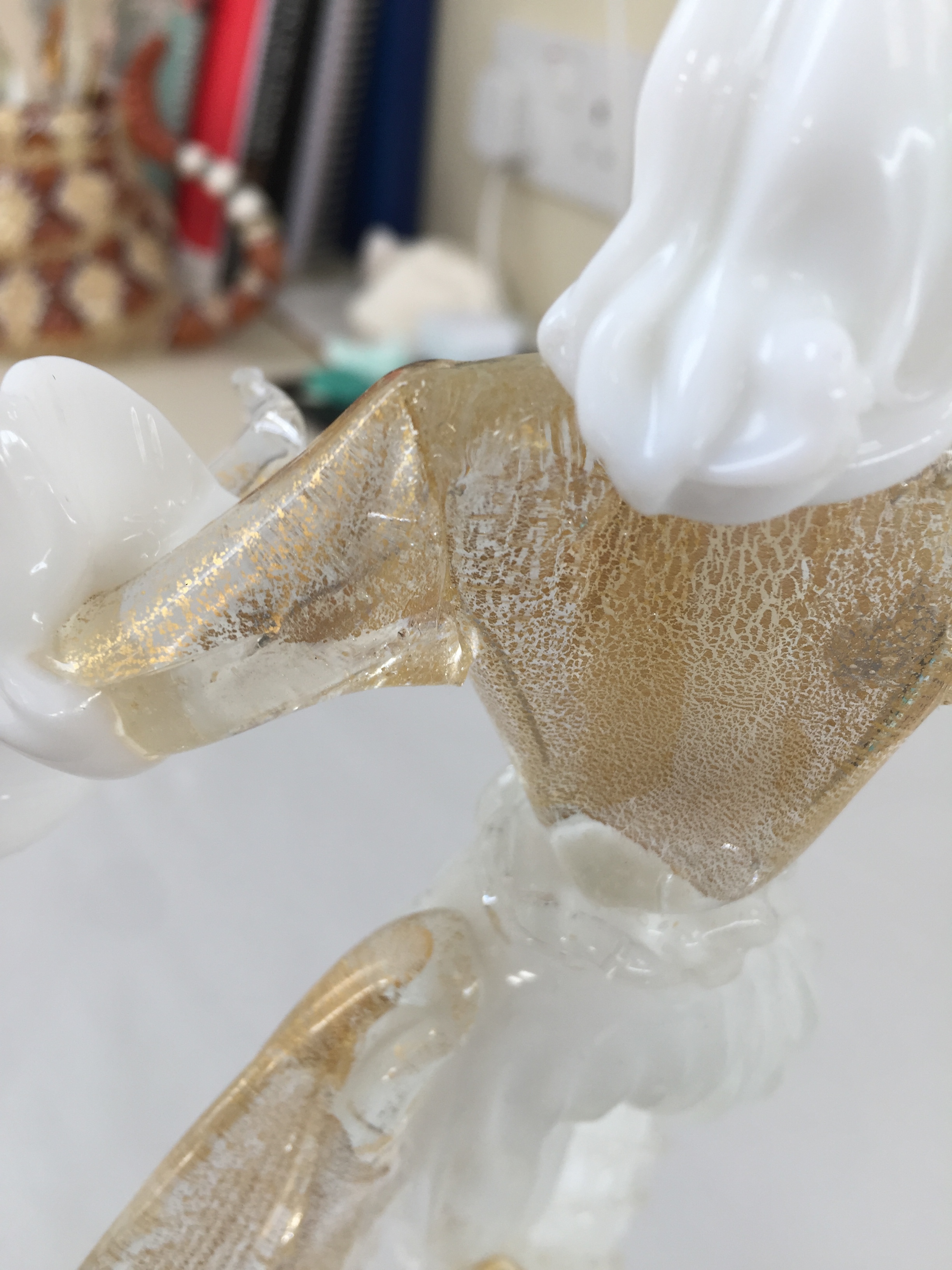  A small area of loss in the shoulder was filled.  