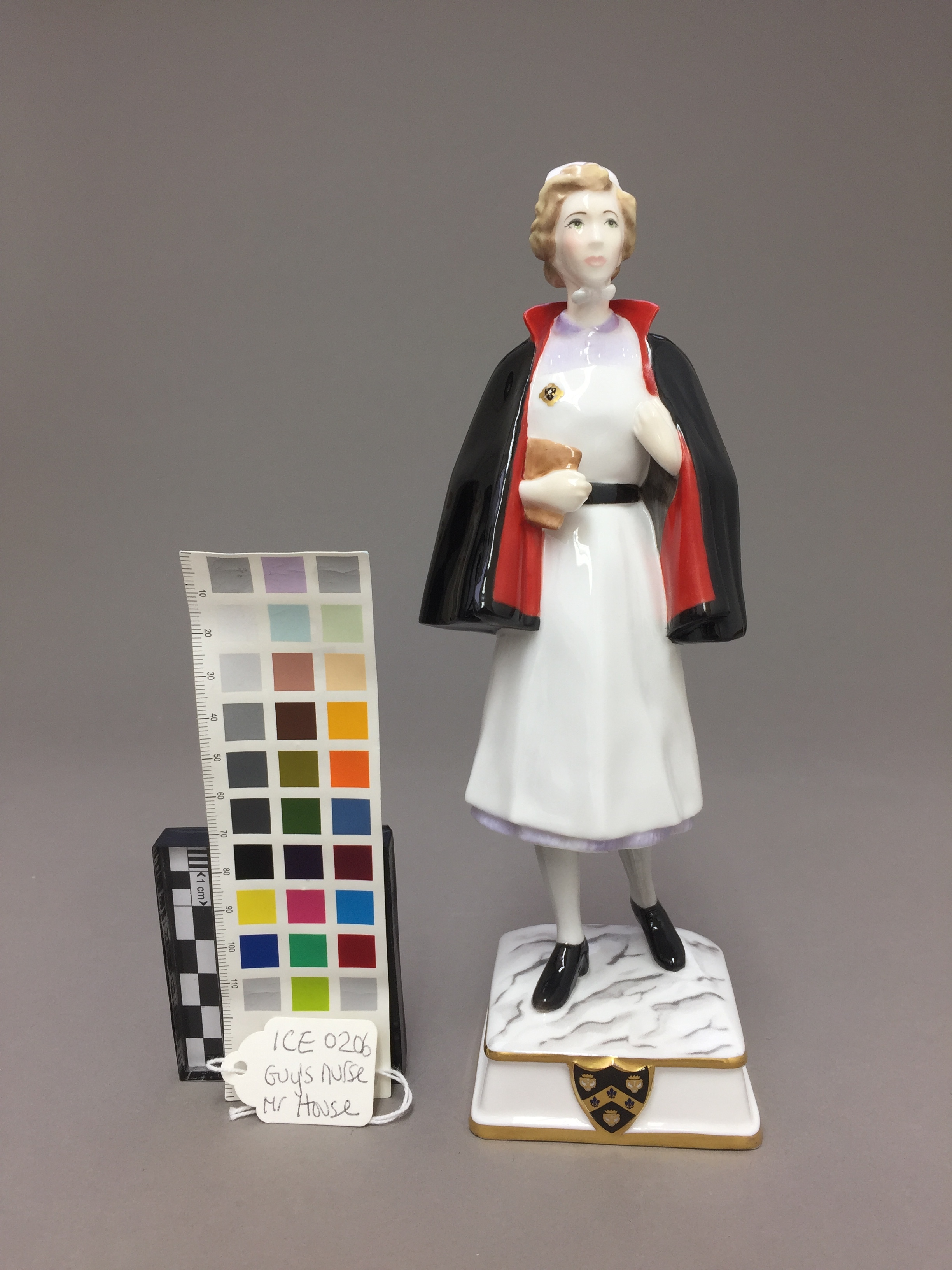  Damage to the glaze and other decoration was repaired. This completed treatment on the object.   