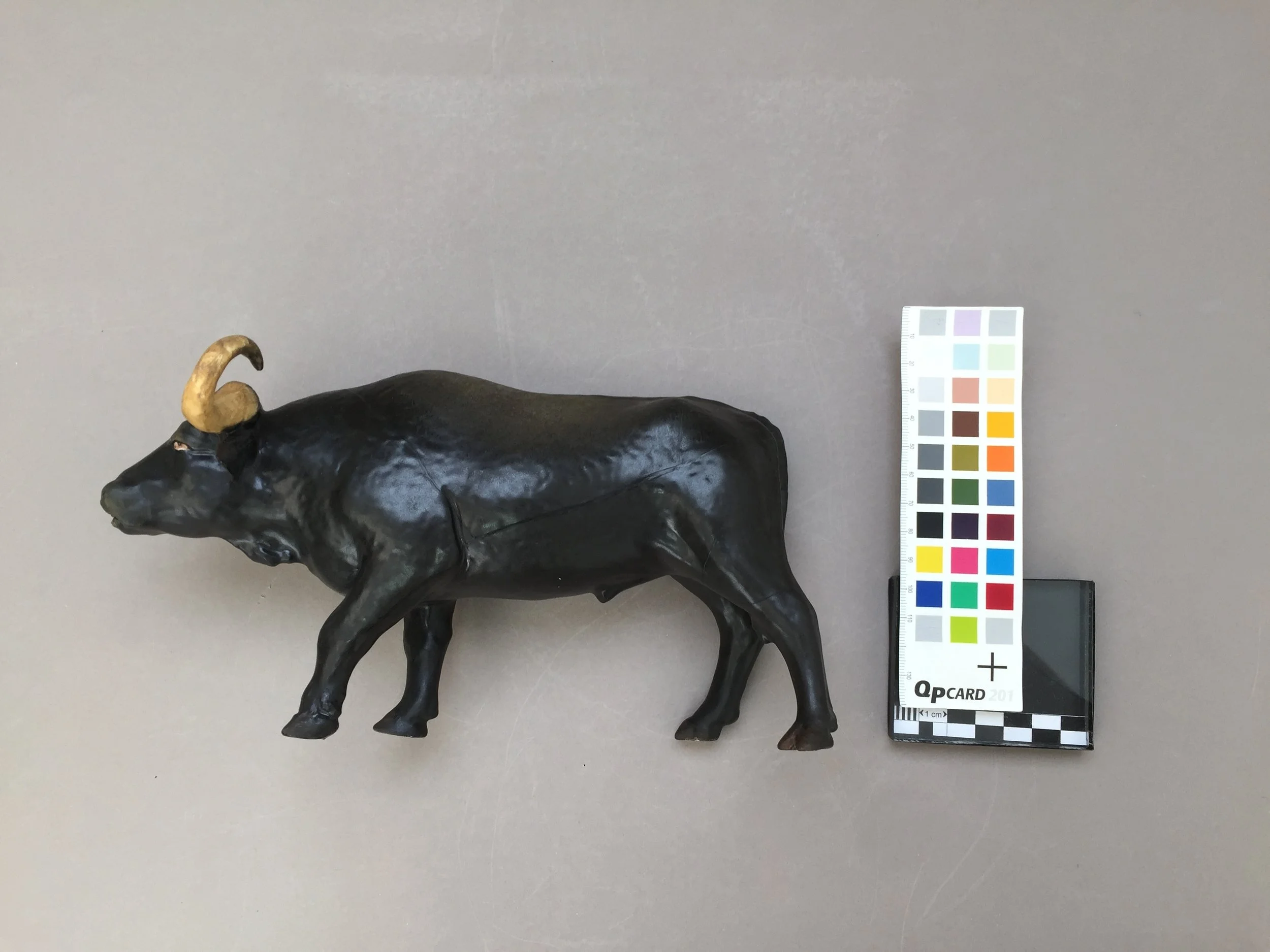  The fills were then painted to match the exact color and luster of the surface.  