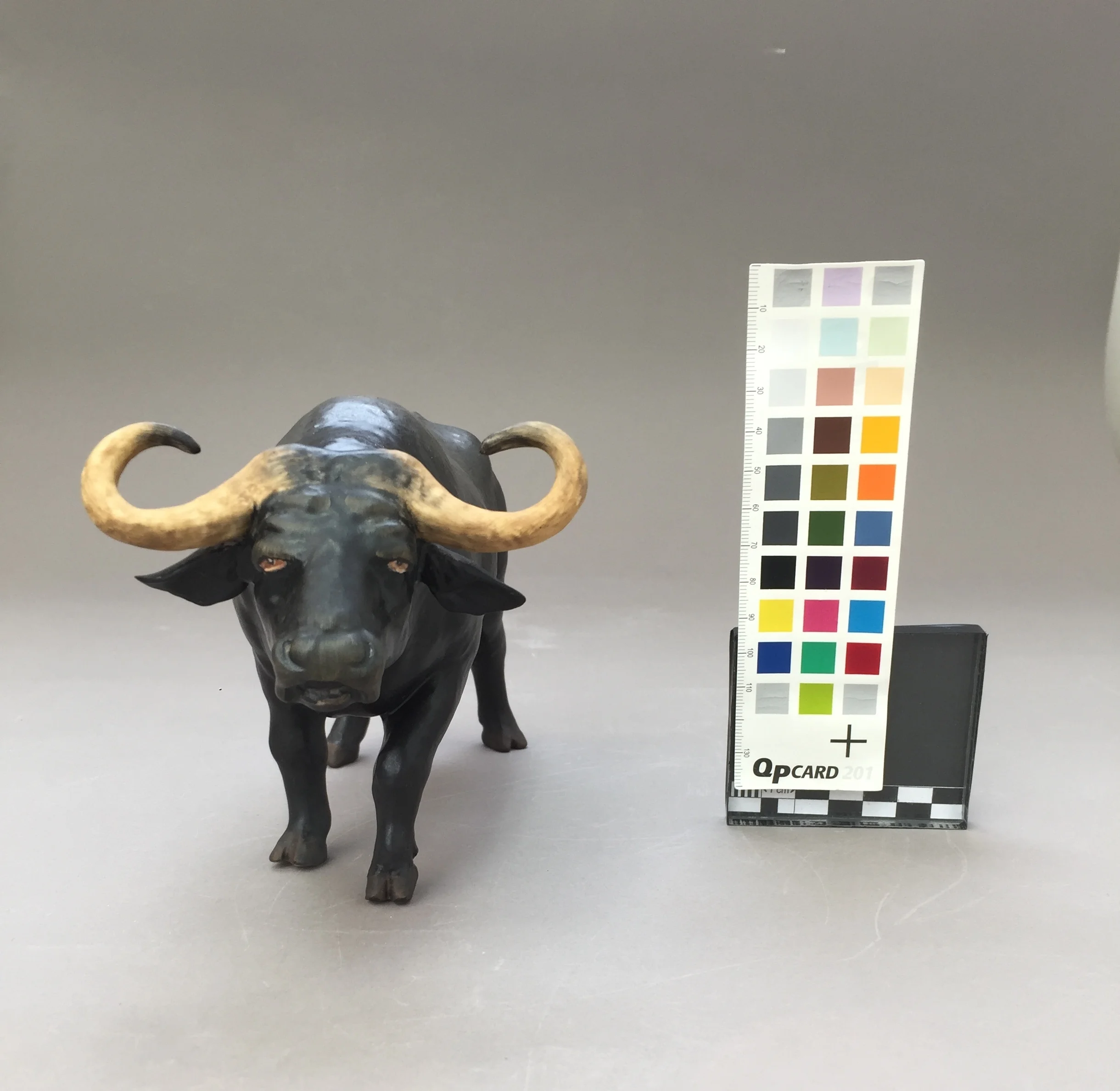  After repairs were made, the object was stable enough to stand on its feet again.  