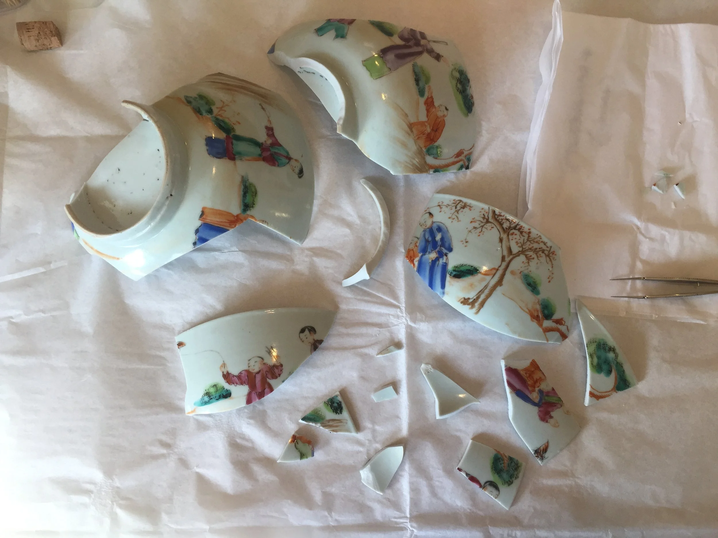  The object before treatment began.  