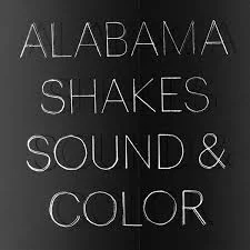 Text on black background reading 'Alabama Shakes Sound & Color' in white letters.