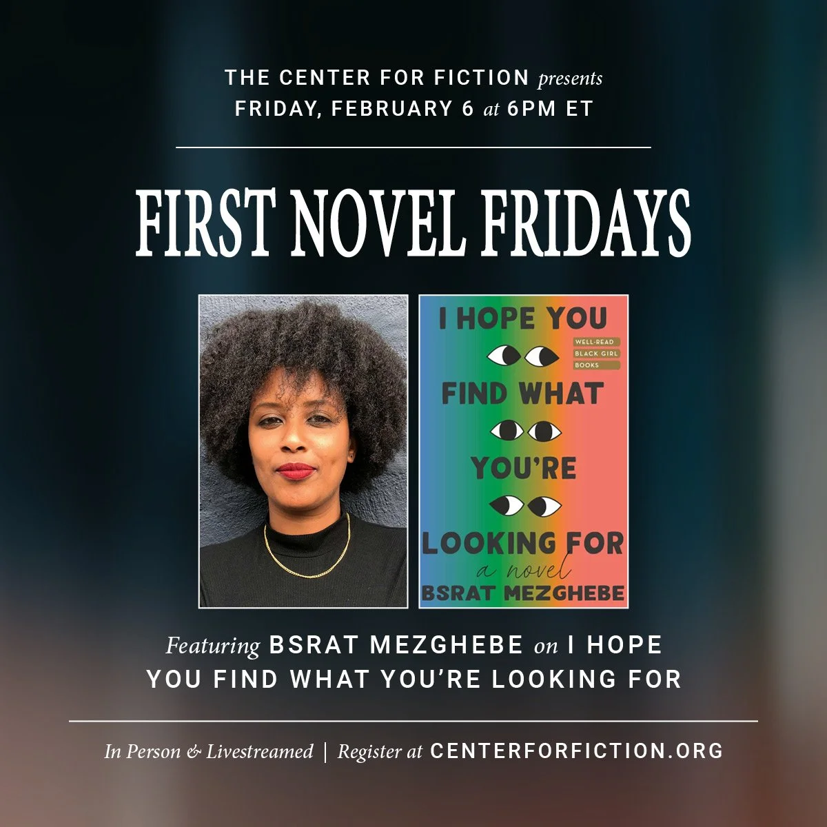 First Novel Friday @ The Center for Fiction