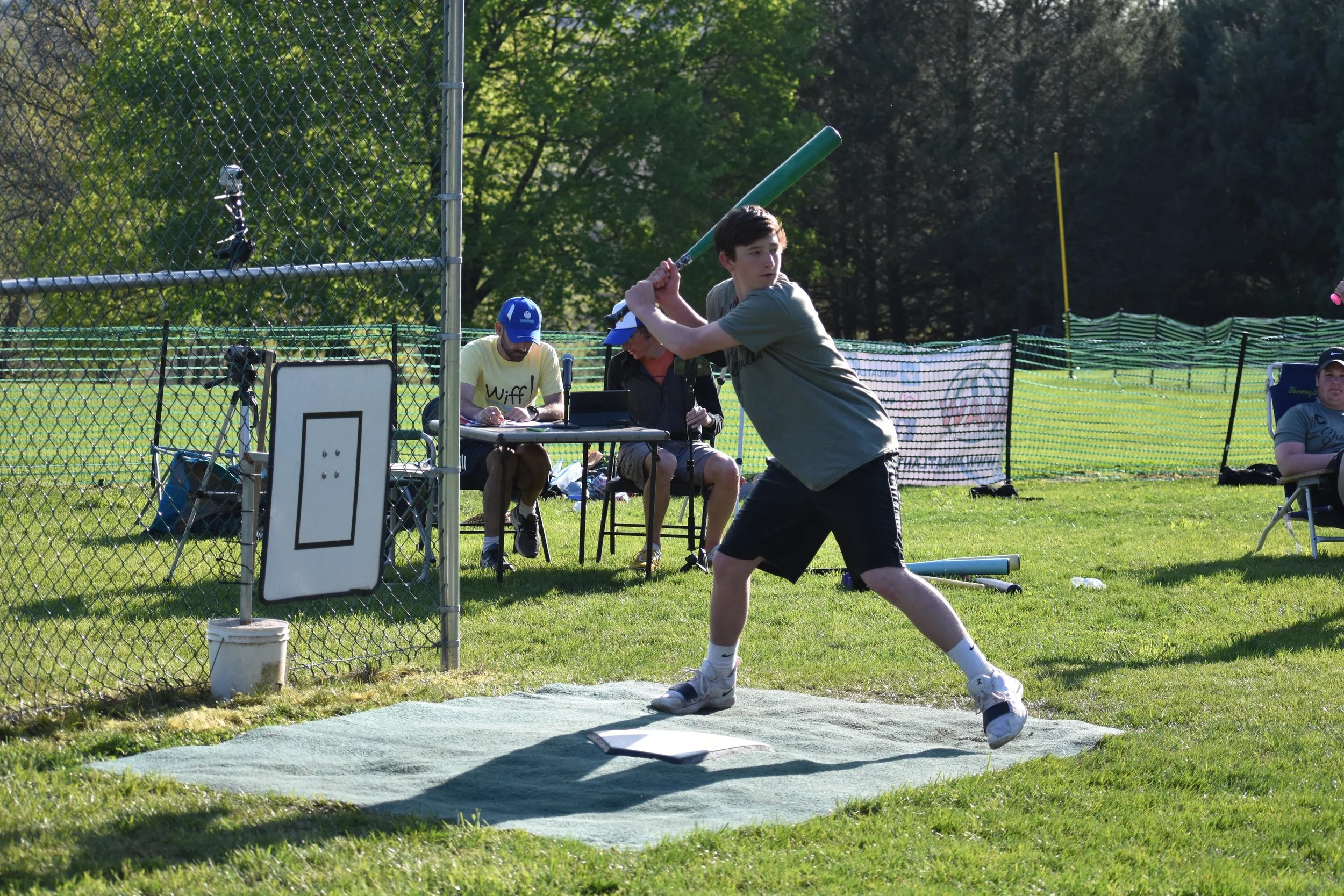 Frankie Campanile at bat against ERL in the championship game on MAW Opening Day (April 20, 2019)