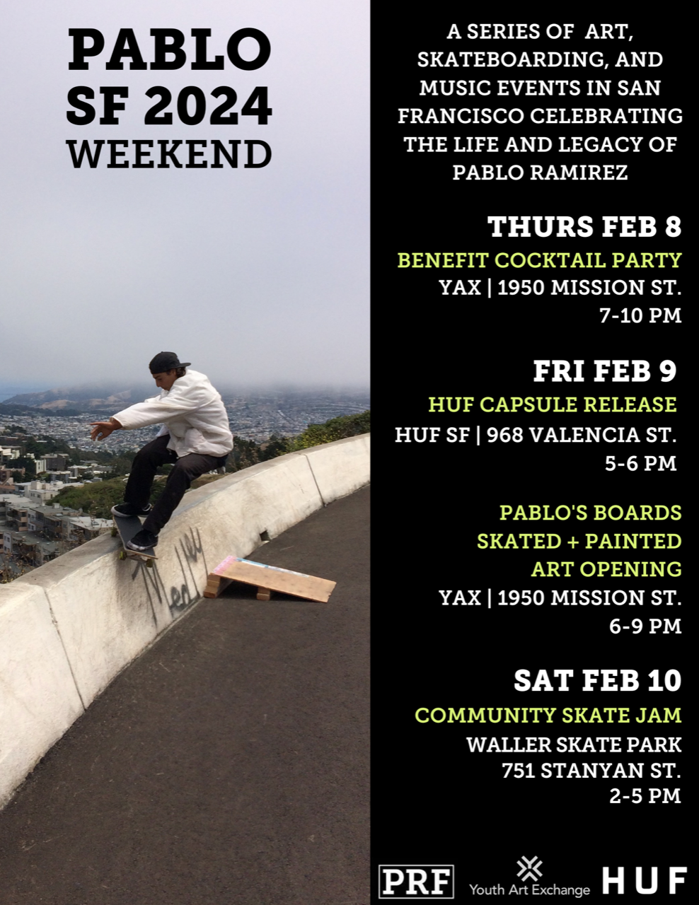 Pablo Ramirez Foundation x YAX Events 