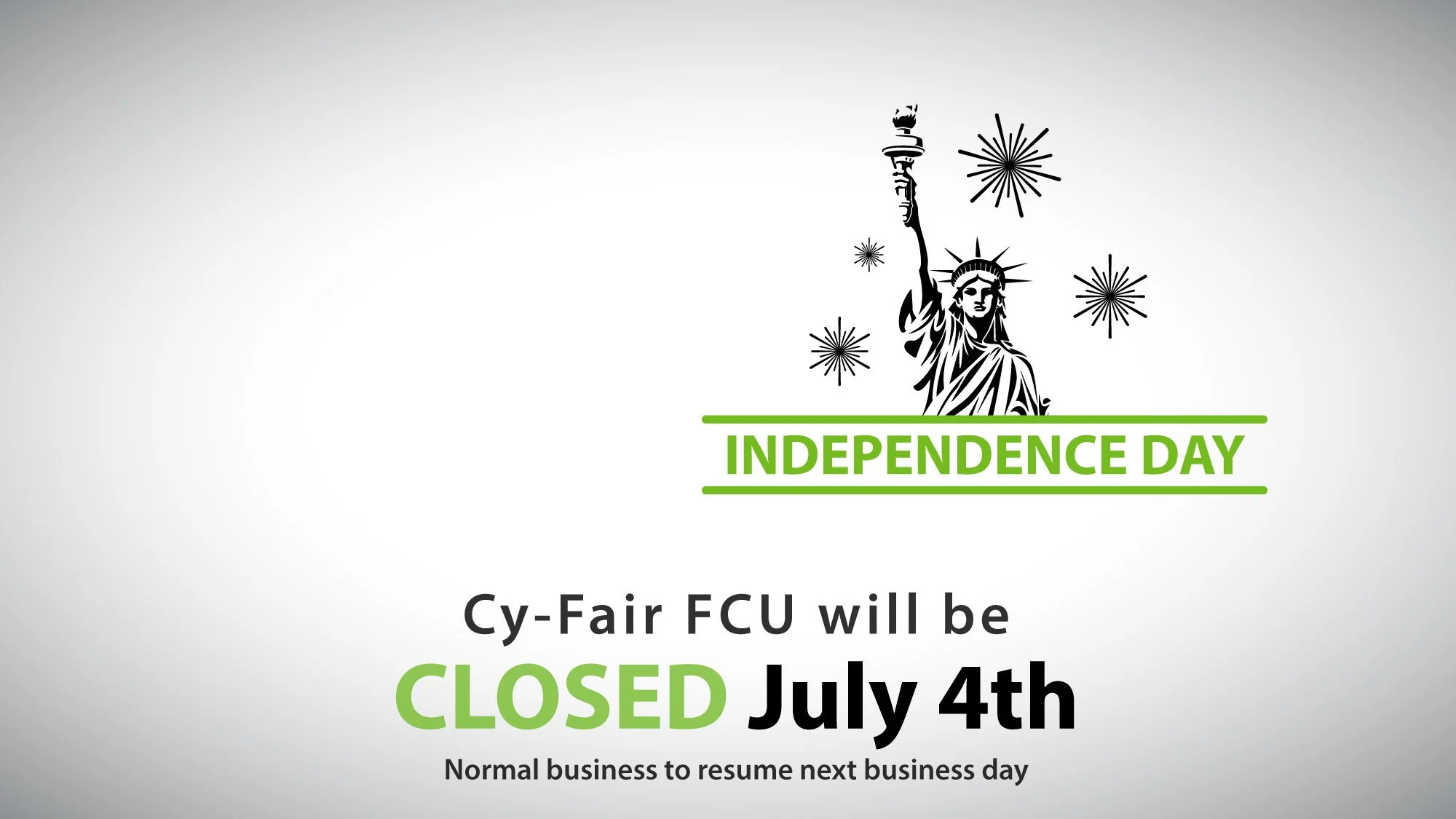 Holiday Closure (7/4)