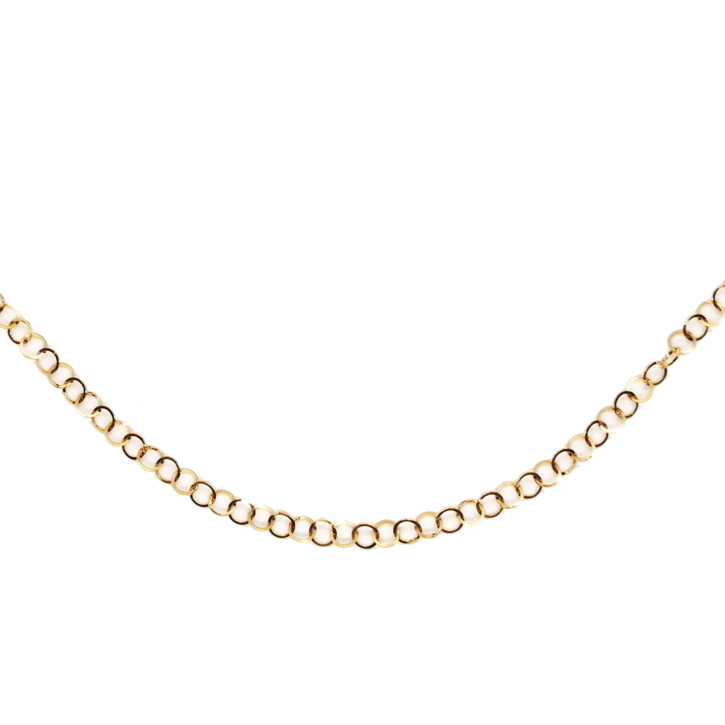 Micro Circle Links Necklace