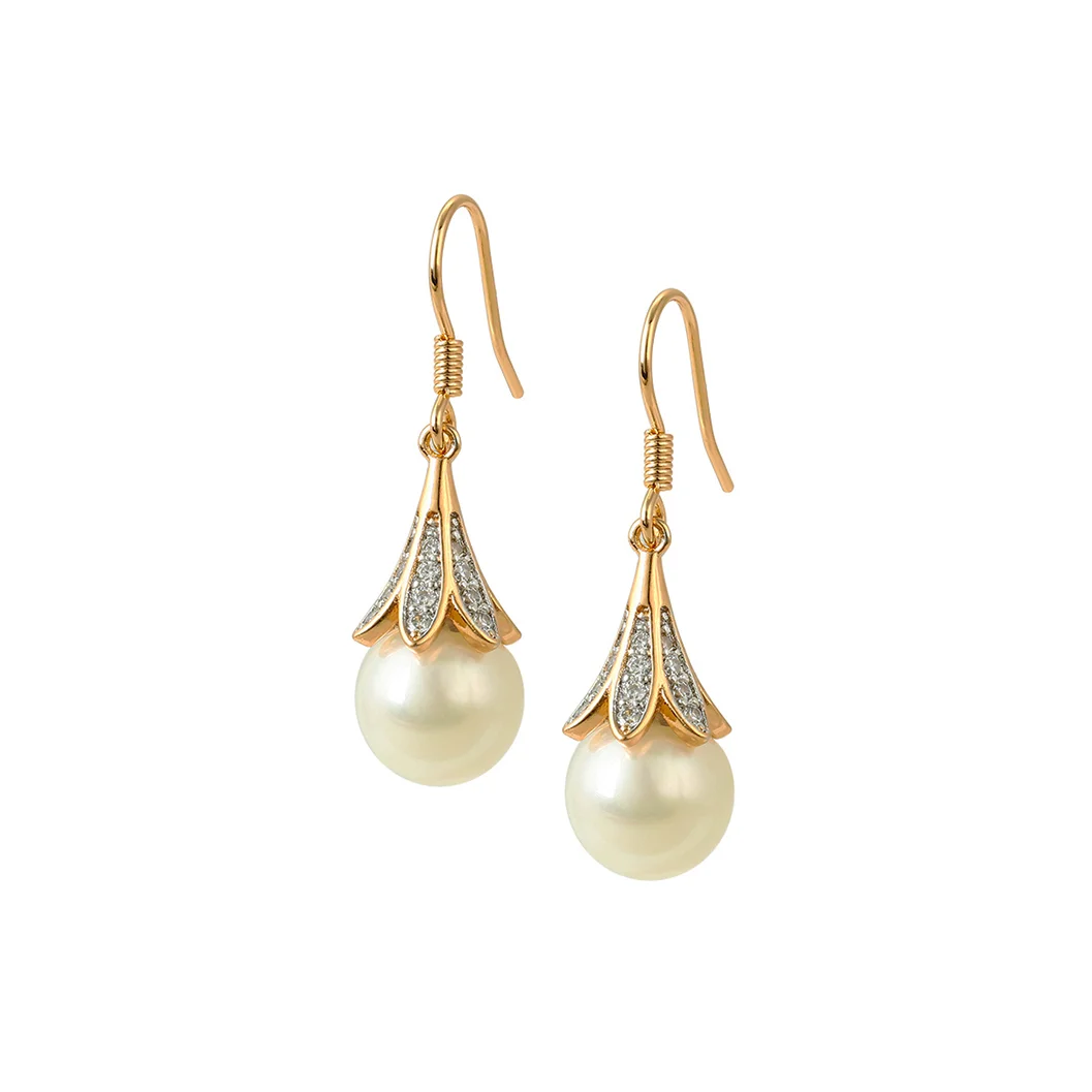 Trapeze Pearl Earrings