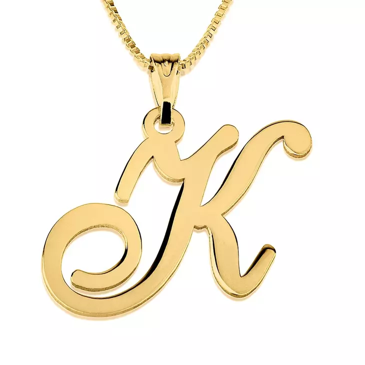 Alphabet Pendant Necklace