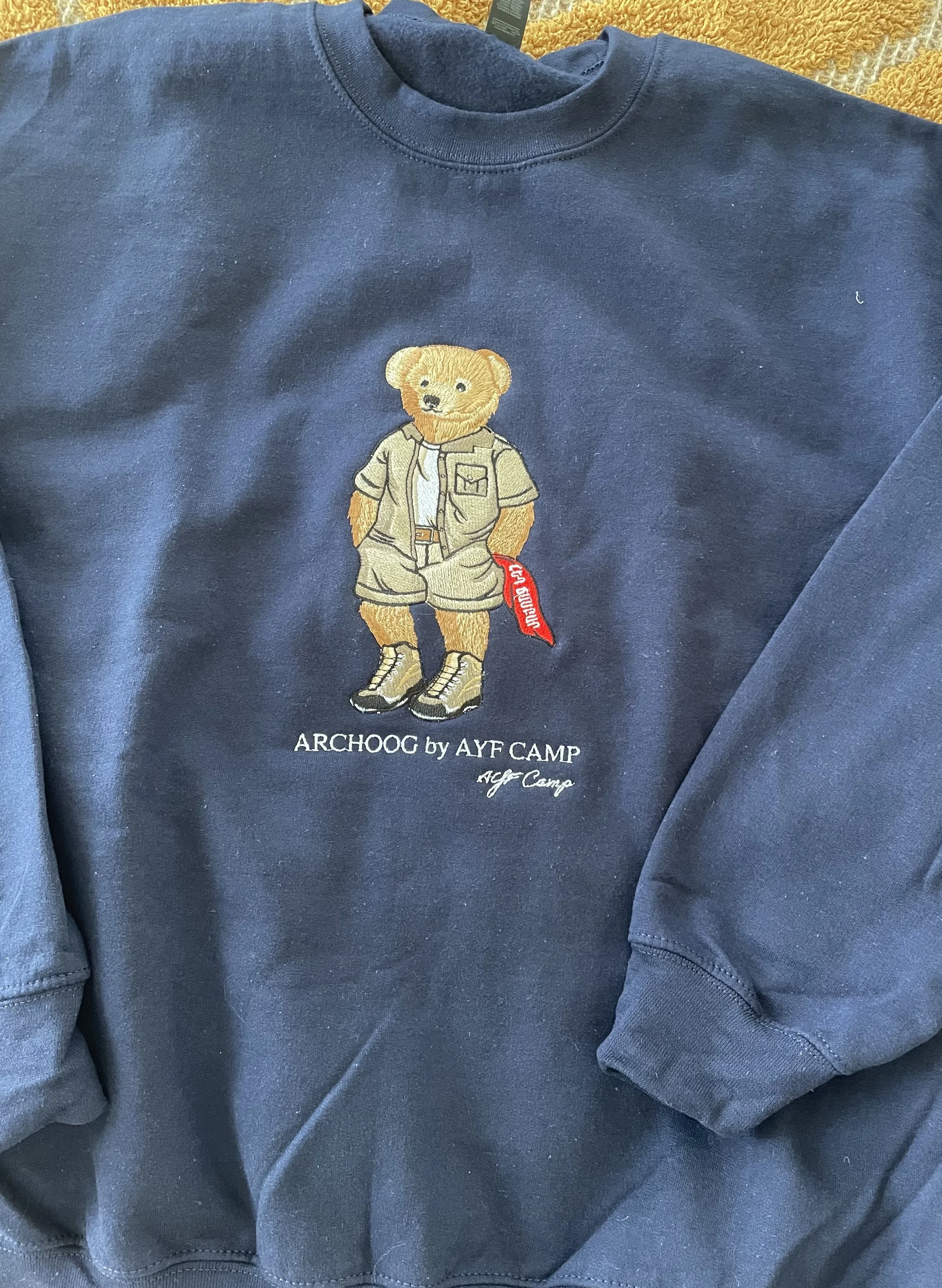Embroidered Bear Crewneck