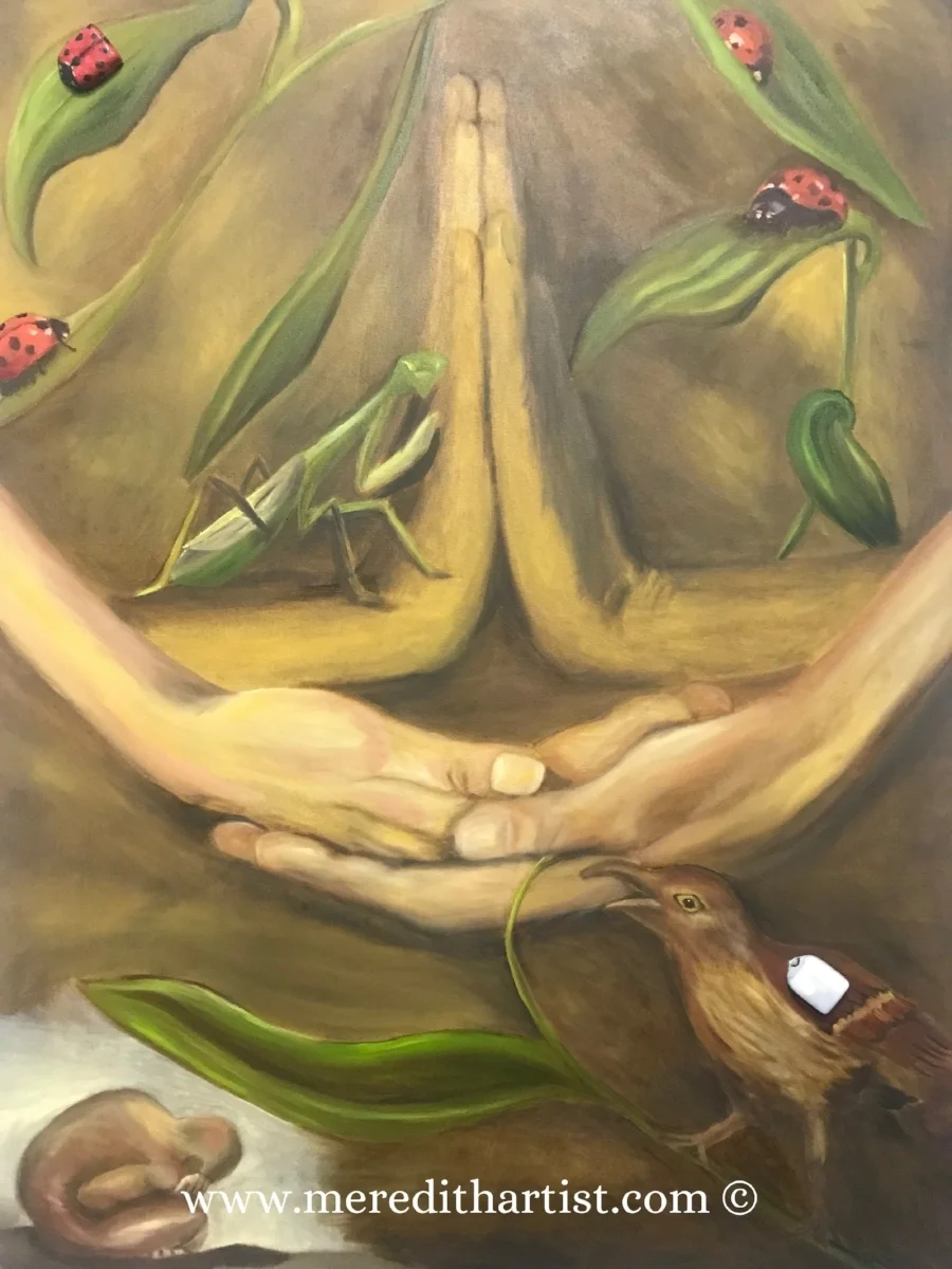 Mudras with Bird and Ladybugs