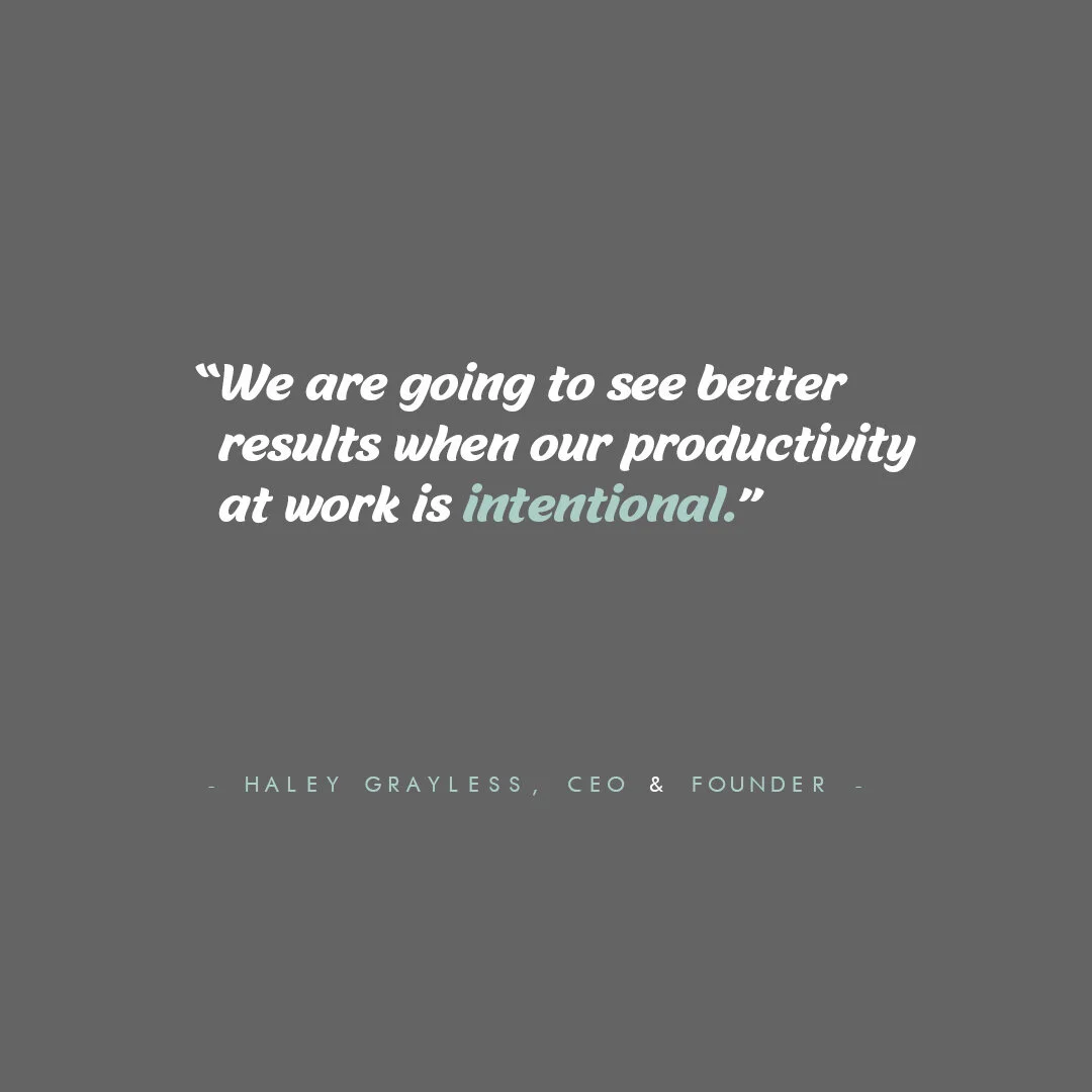 Intentional Productivity 