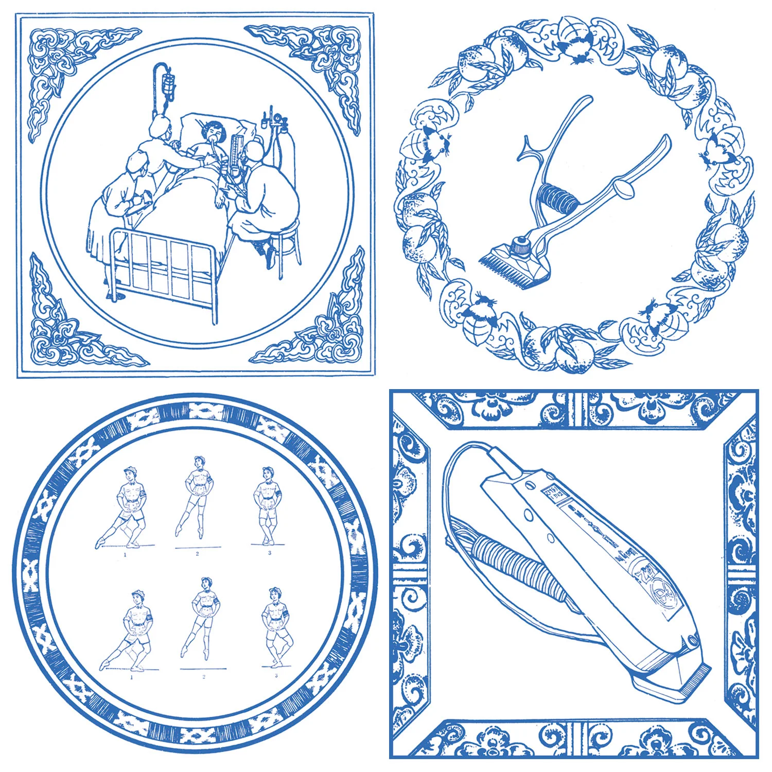 Liu Qingyuan-Blueprint Plan-Silkscreen on Tiles2-20x20cm-2011CM2.jpg